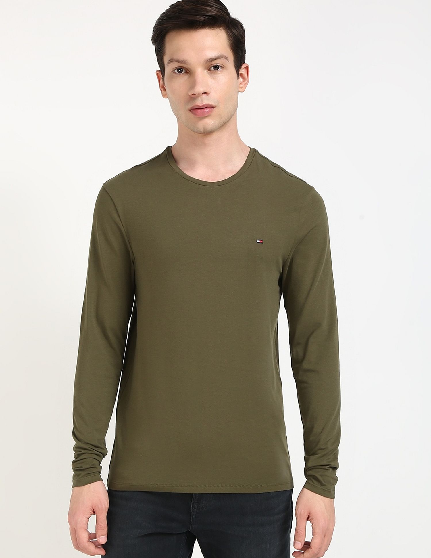 Tommy Hilfiger Solid Slim-Fit Cotton T-Shirt