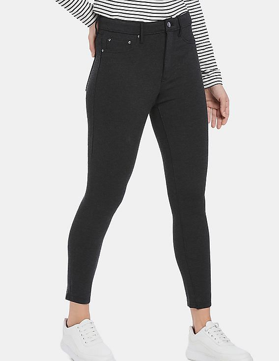 Buy GAP Women Grey Sculpt High Rise Treggings In Ponte NNNOW