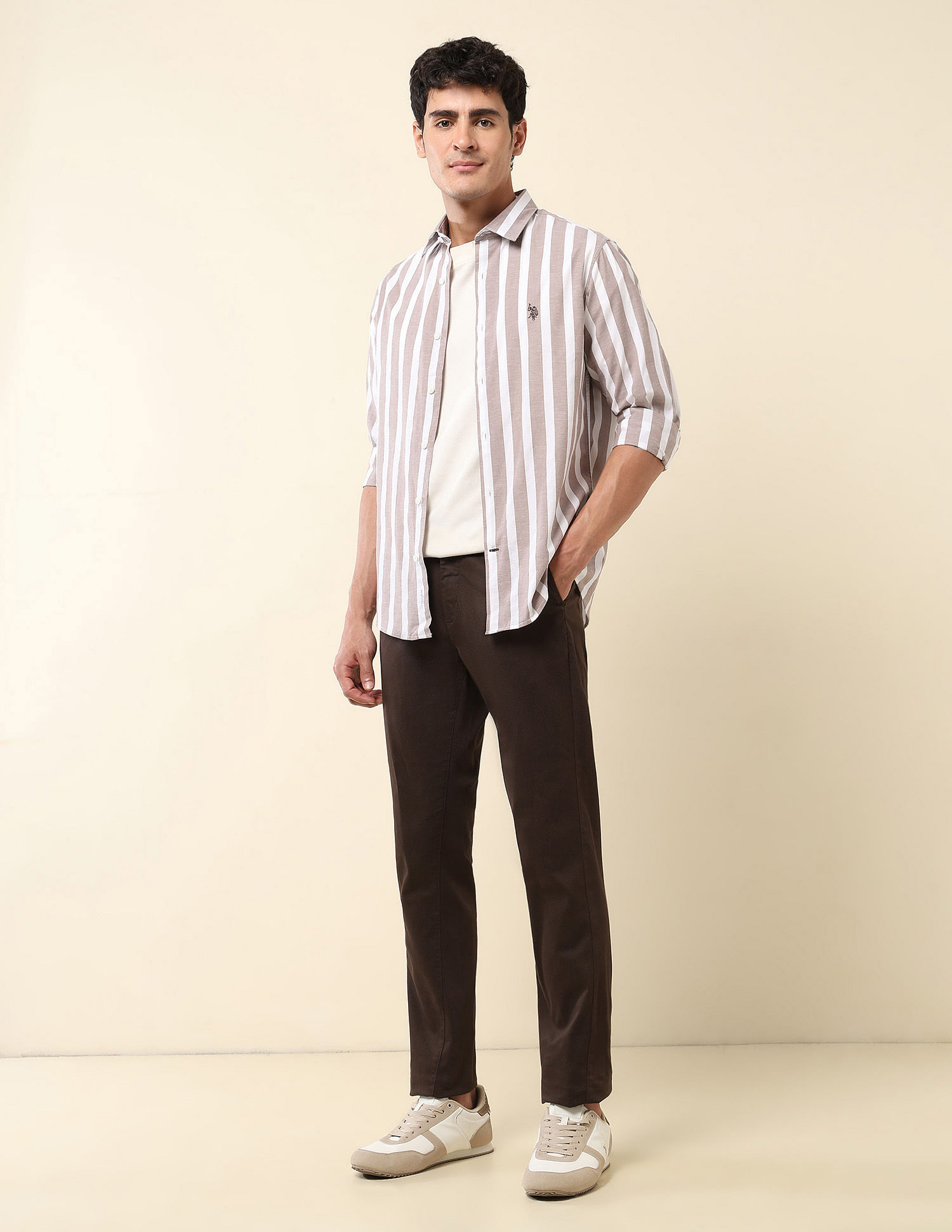 U.S. Polo Assn. Vertical Striped Pure Cotton Shirt