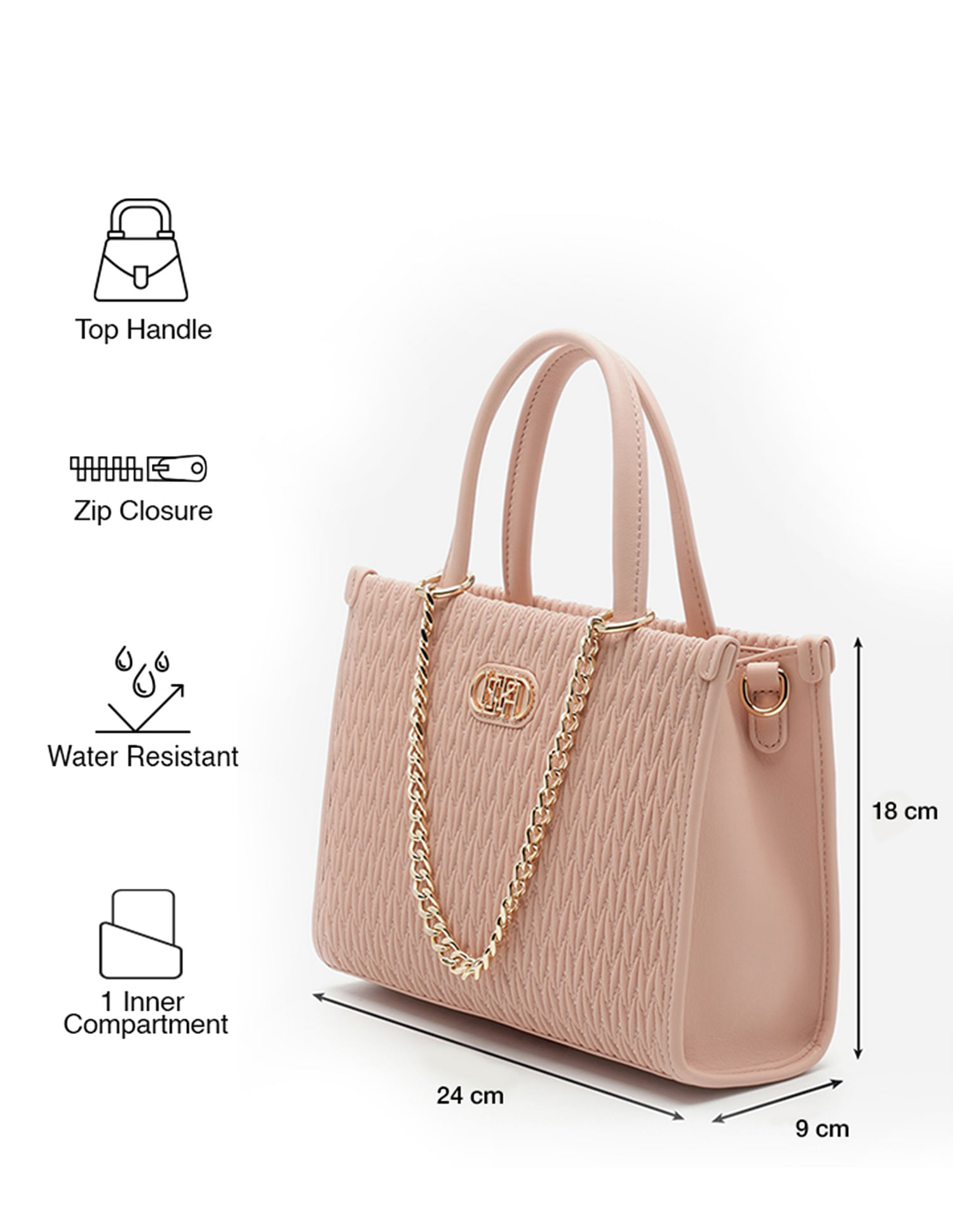 U.S. Polo Assn. Chloe Textured Satchel Bag