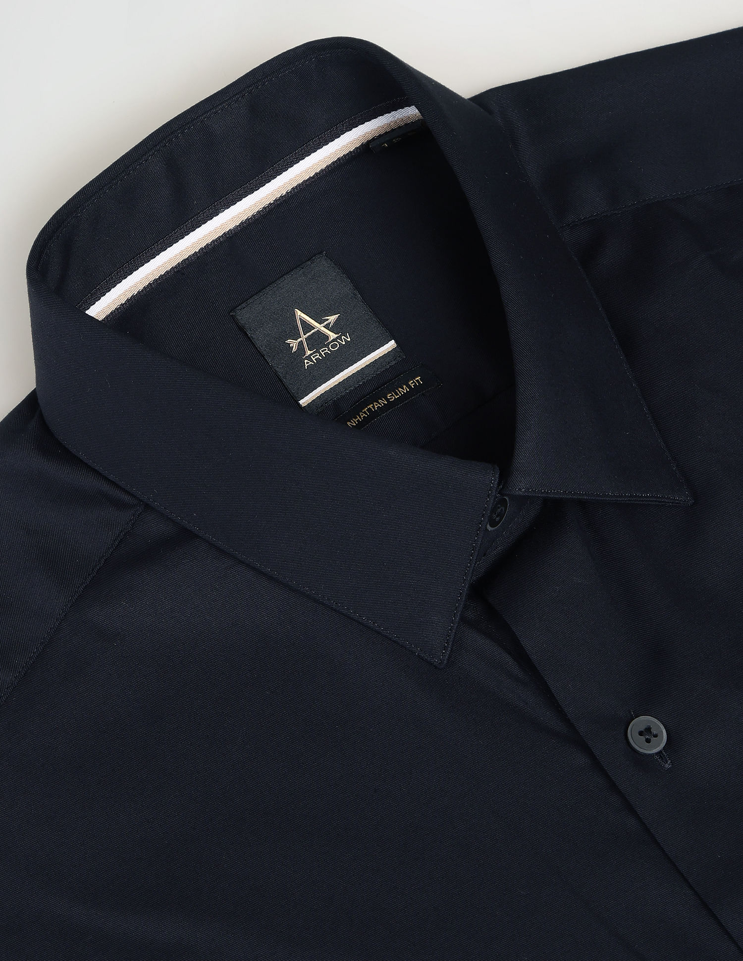 Arrow Newyork Cotton Twill Slim Formal Shirt