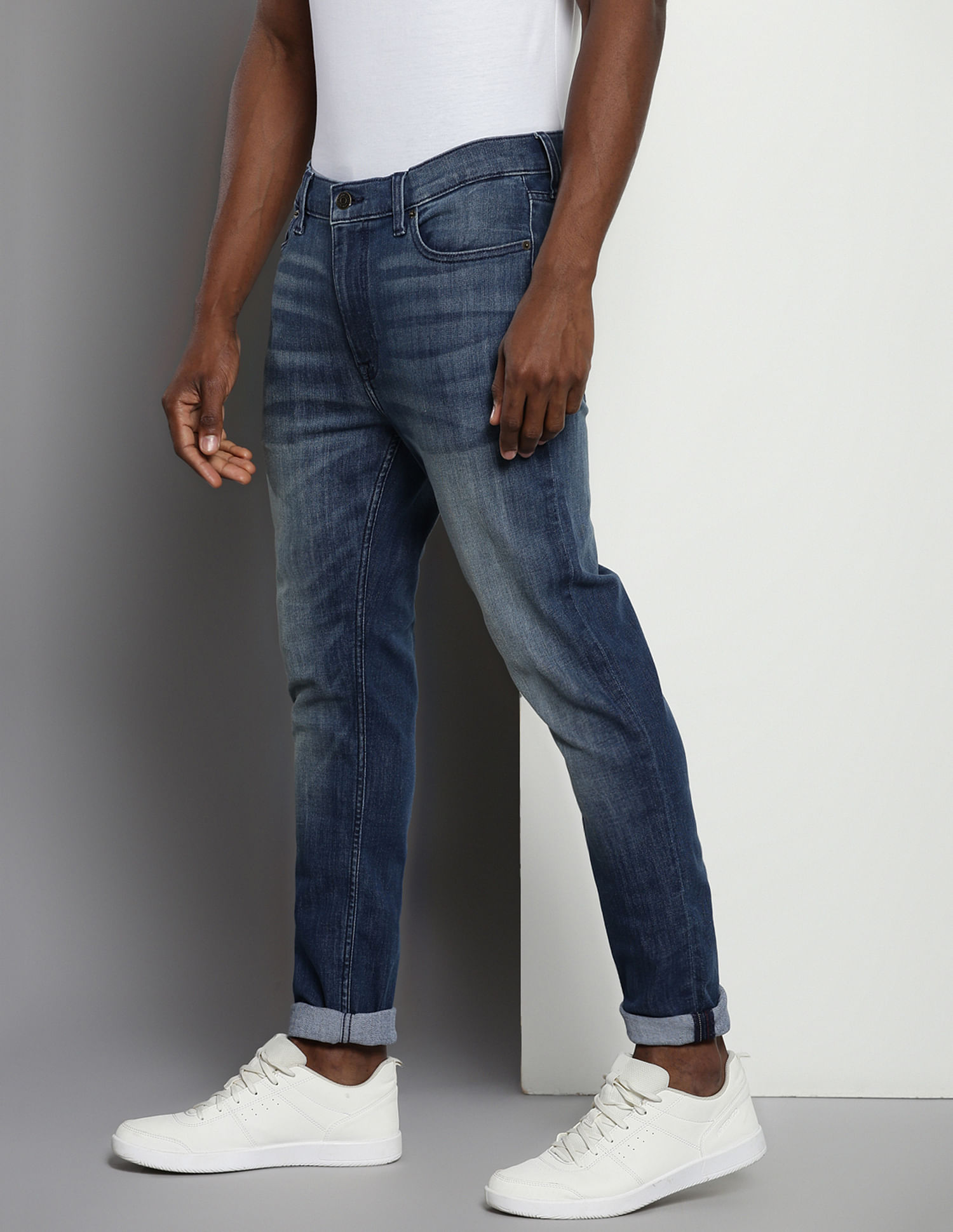 Tommy Hilfiger Simon Skinny Fit Whiskered Jeans