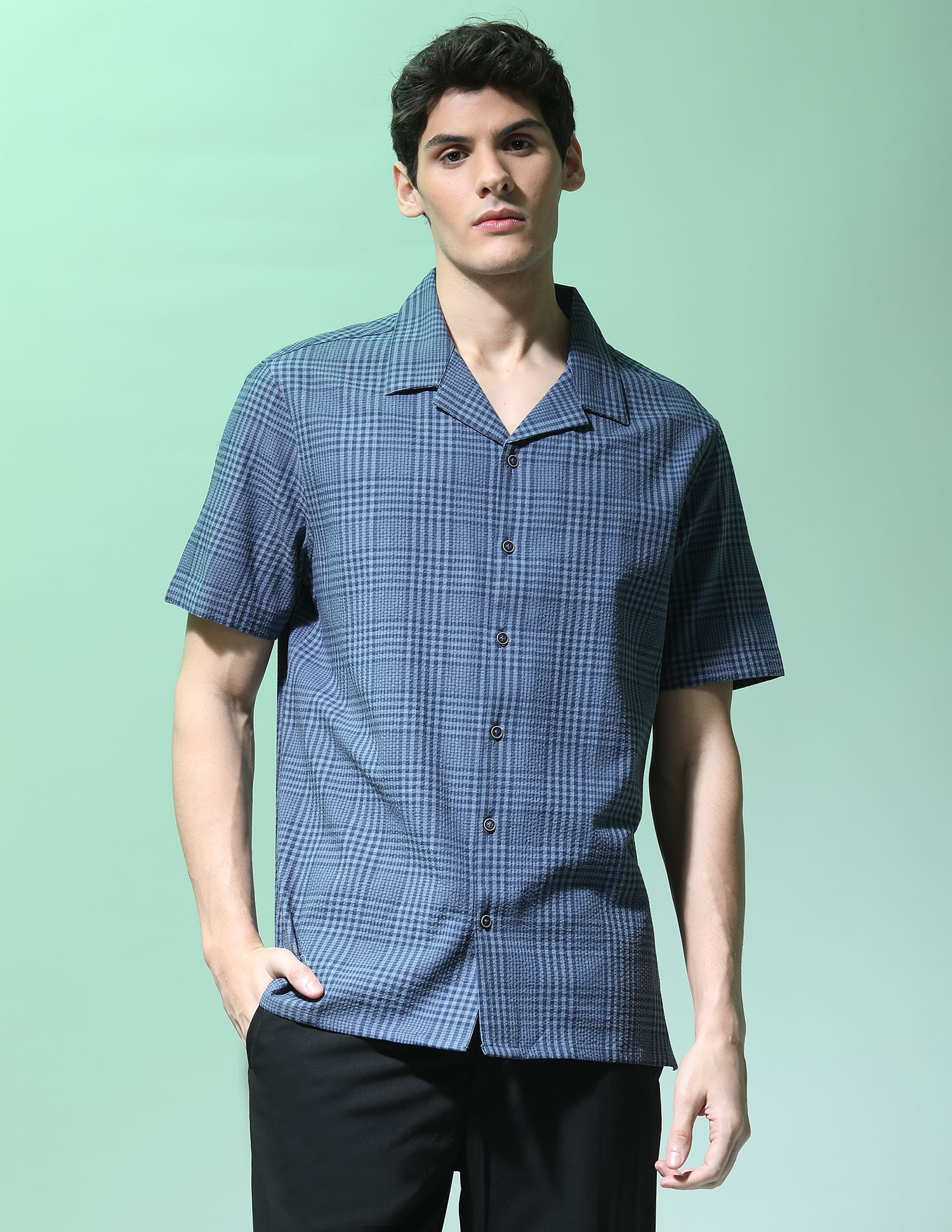 Flying Machine Tartan Check Cotton Shirt