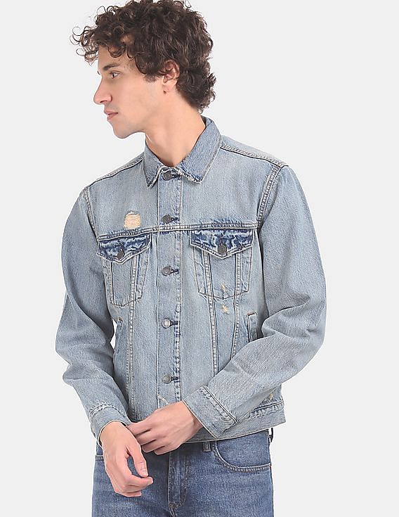 GAP Blue Faded Denim Jacket