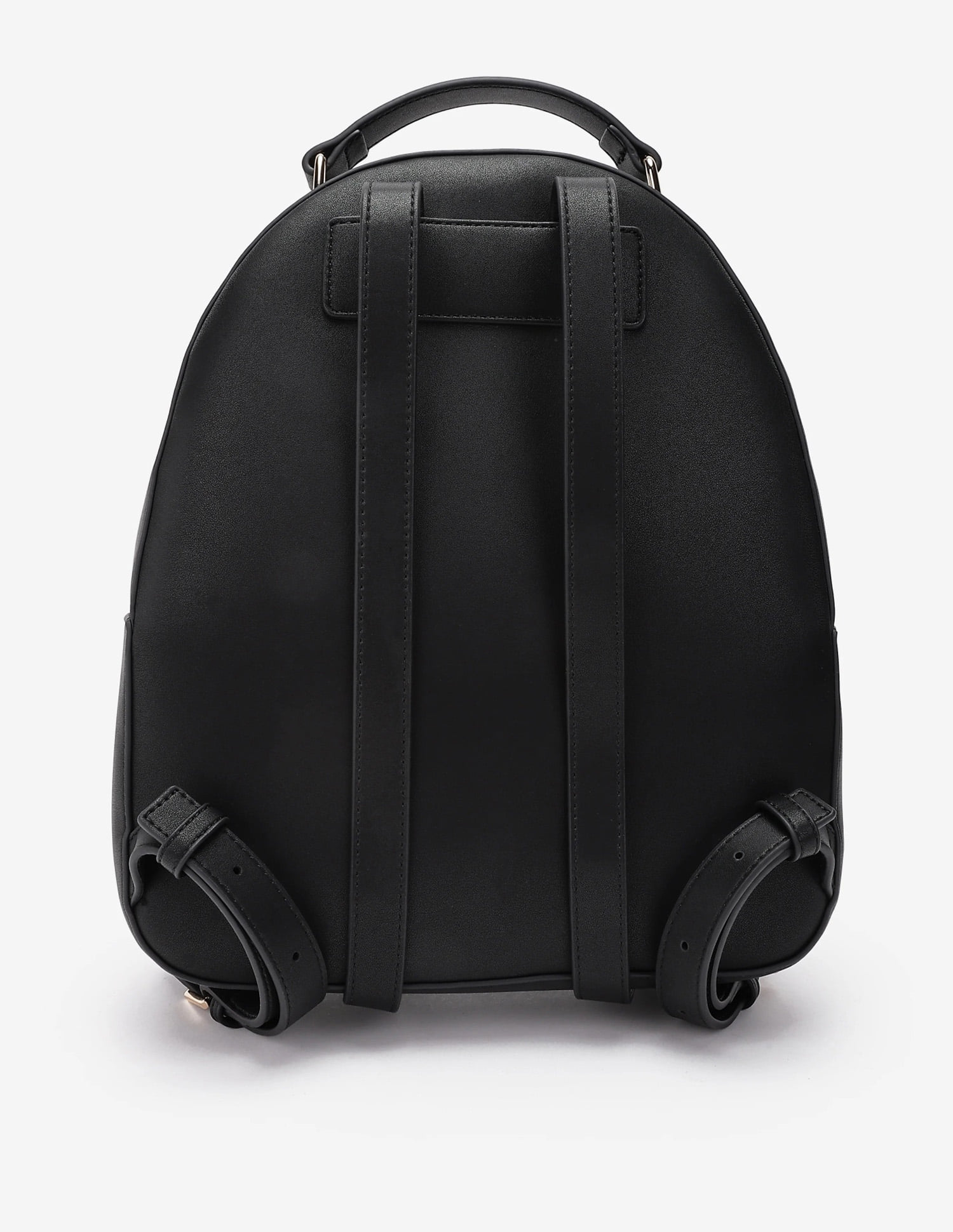 Tommy Hilfiger Black Polyurethane Backpack Buy Tommy Hilfiger Solid Black Pu Backpack - NNNOW.com main image 3