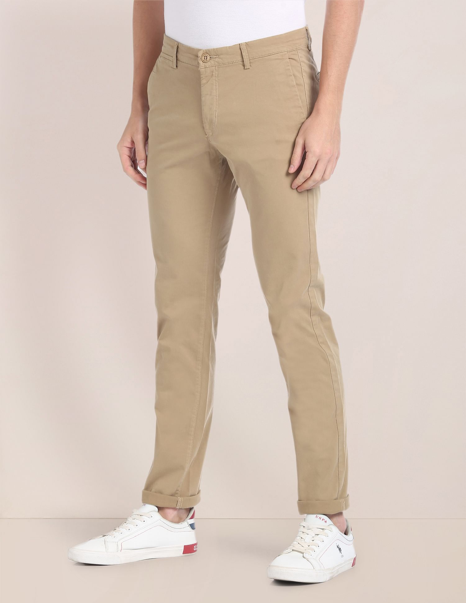 U.S. Polo Assn. Denver Slim Fit Overdyed Trousers