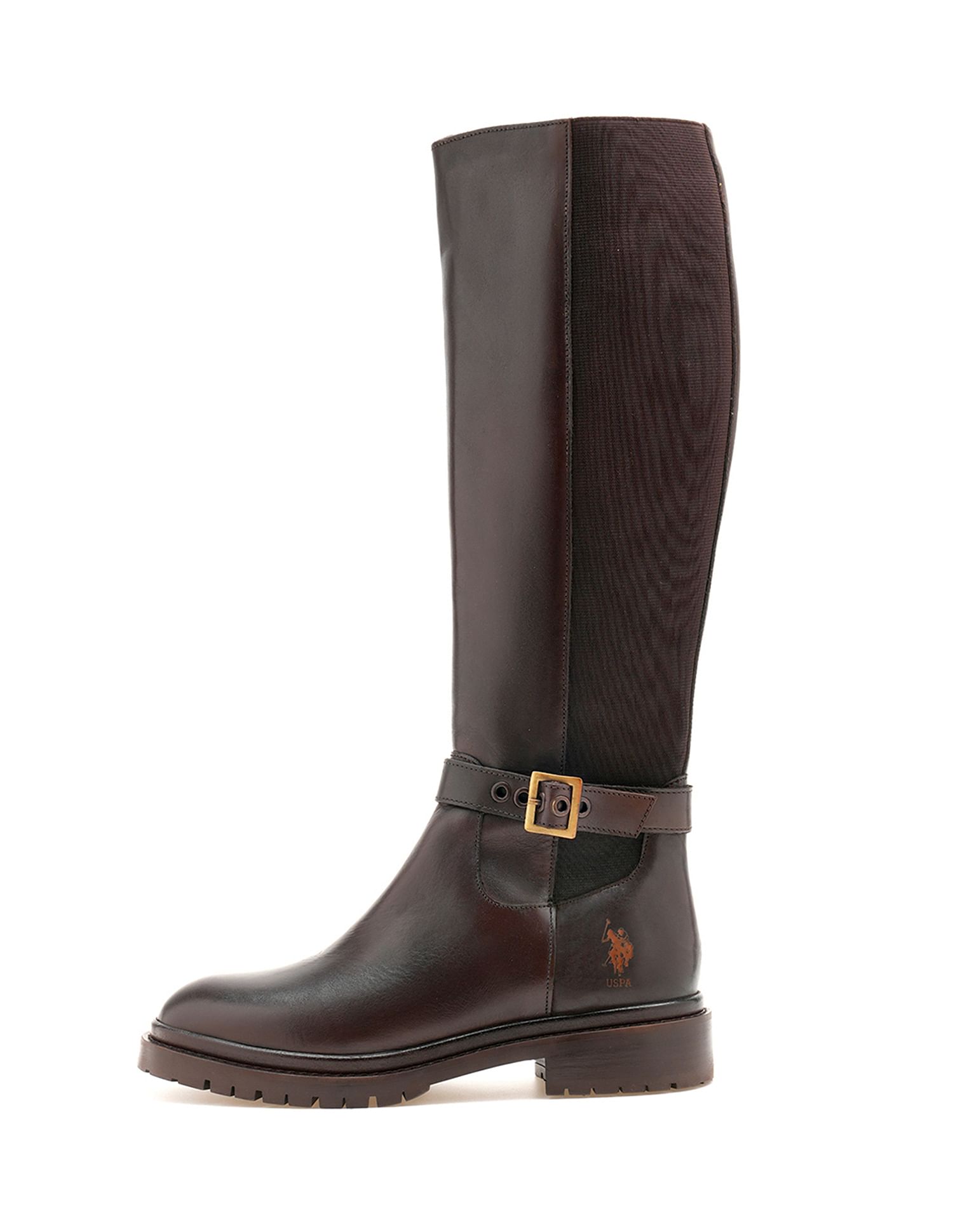 U.S. Polo Assn. Women Giorgia  Leather Riding Boots