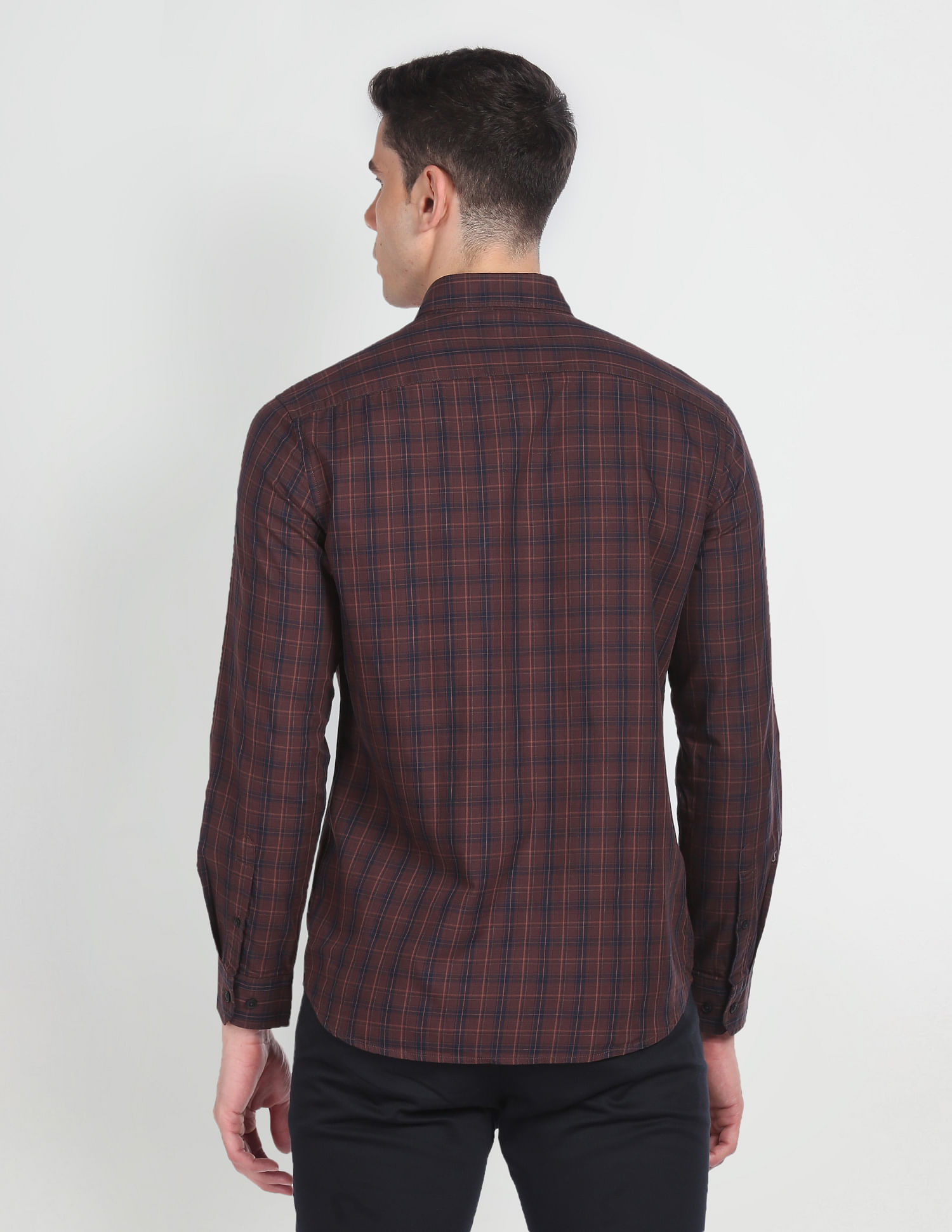 Arrow Sports Tartan Check Cotton Casual Shirt