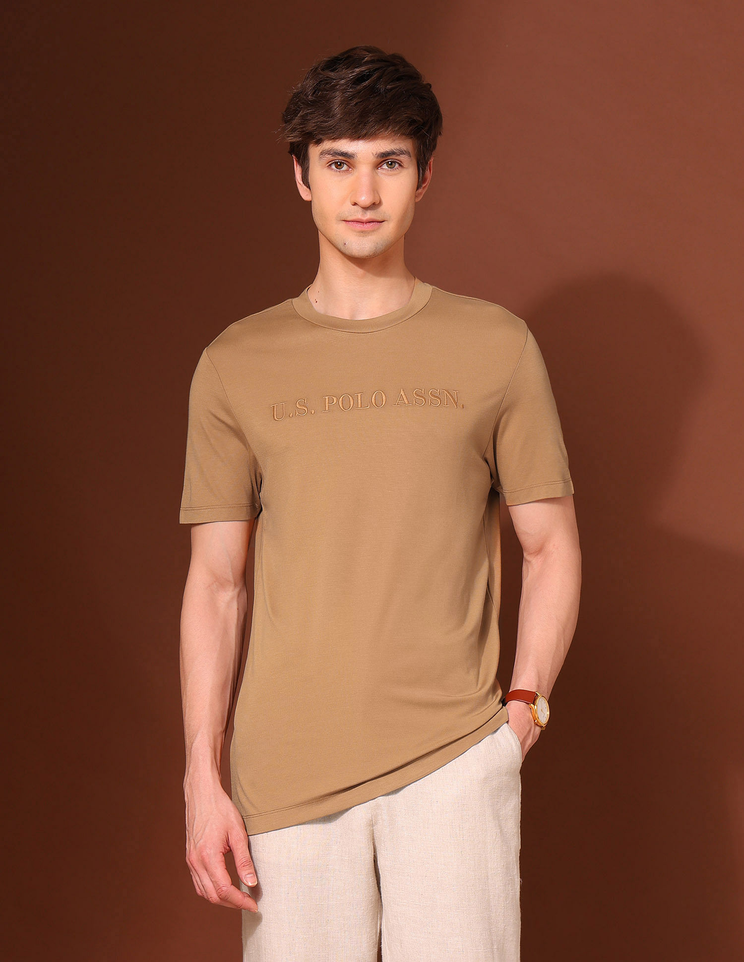U.S. Polo Assn. Brand Embroidered Classic T-Shirt