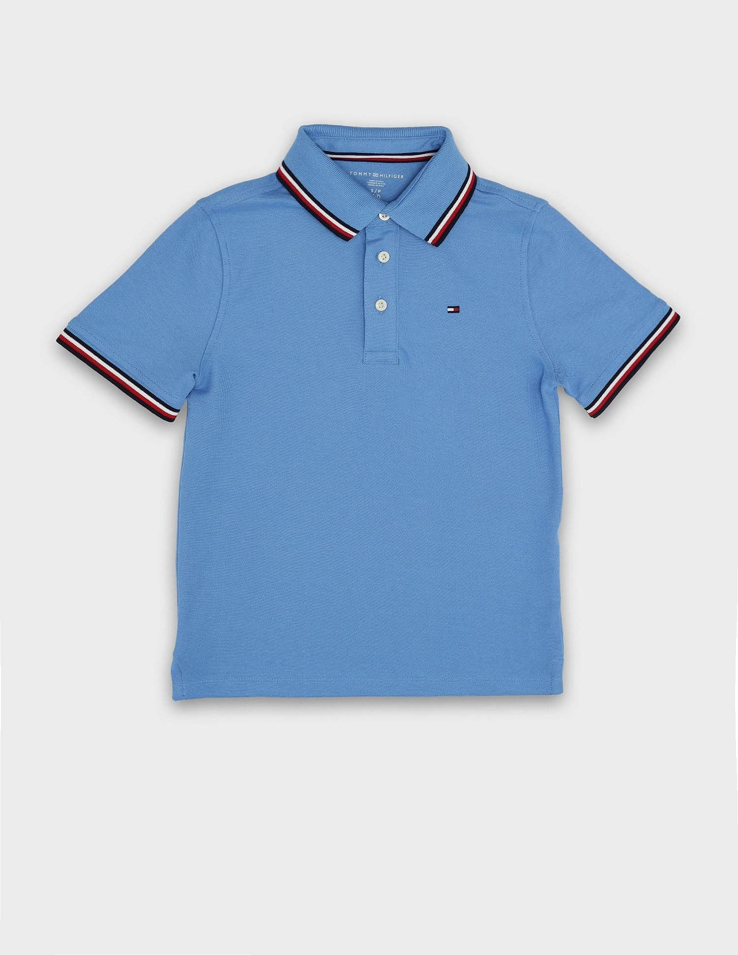 Tommy Hilfiger Kids Boys Solid Regular-Fit Cotton Polo Shirt