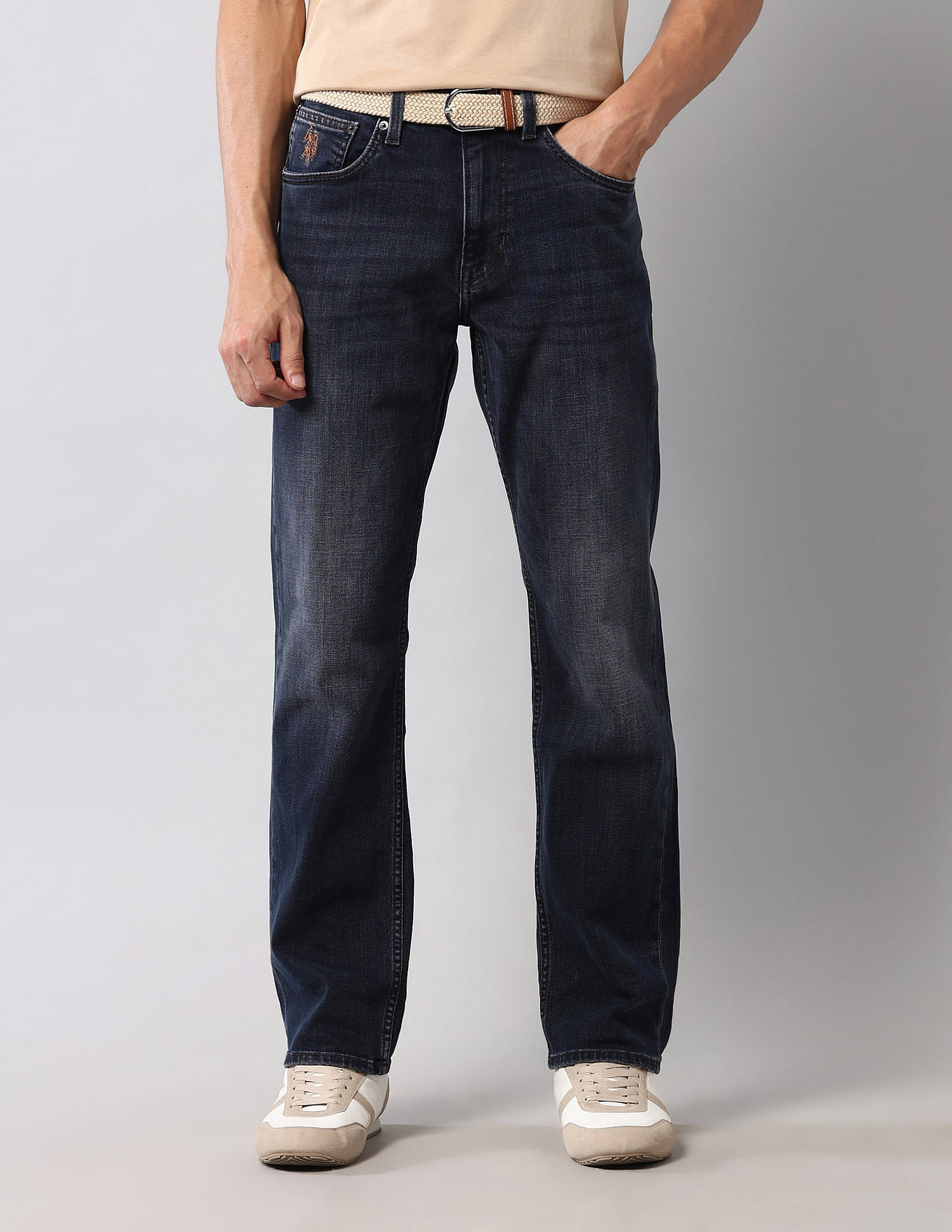 U.S. Polo Assn. Denim Co. Harold Slim Straight Fit Blue Vintage Jeans