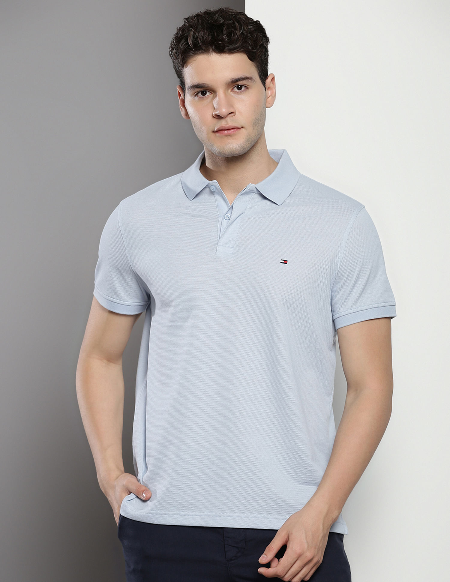 Tommy Hilfiger Sustainable Boucle Solid Polo Shirt