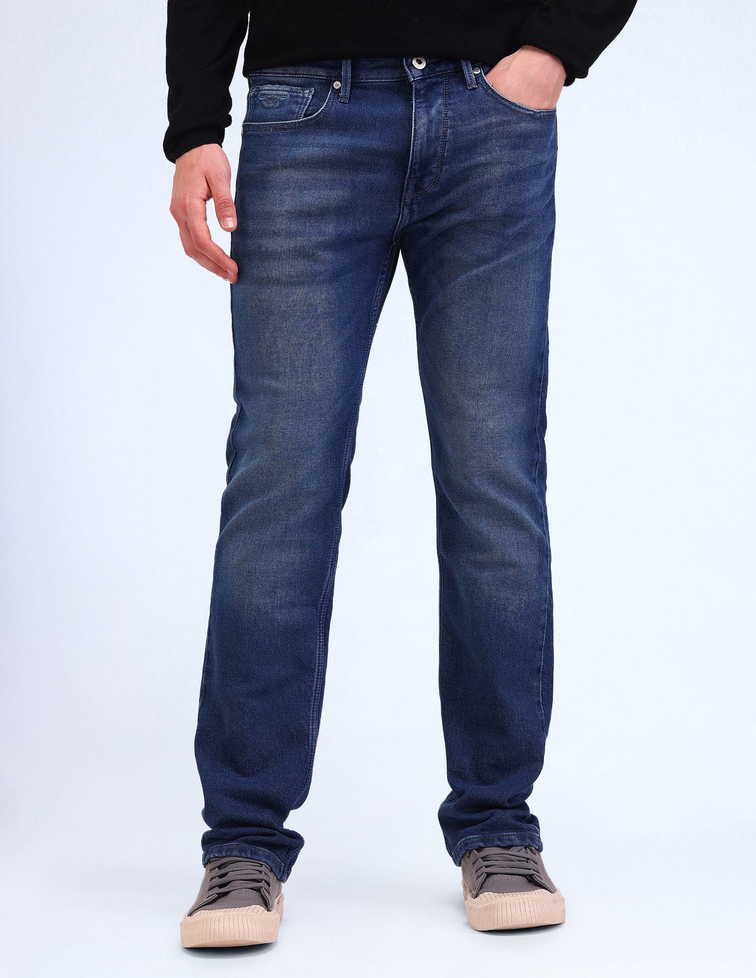 Flying Machine F-Jango Straight Fit Blue Jeans
