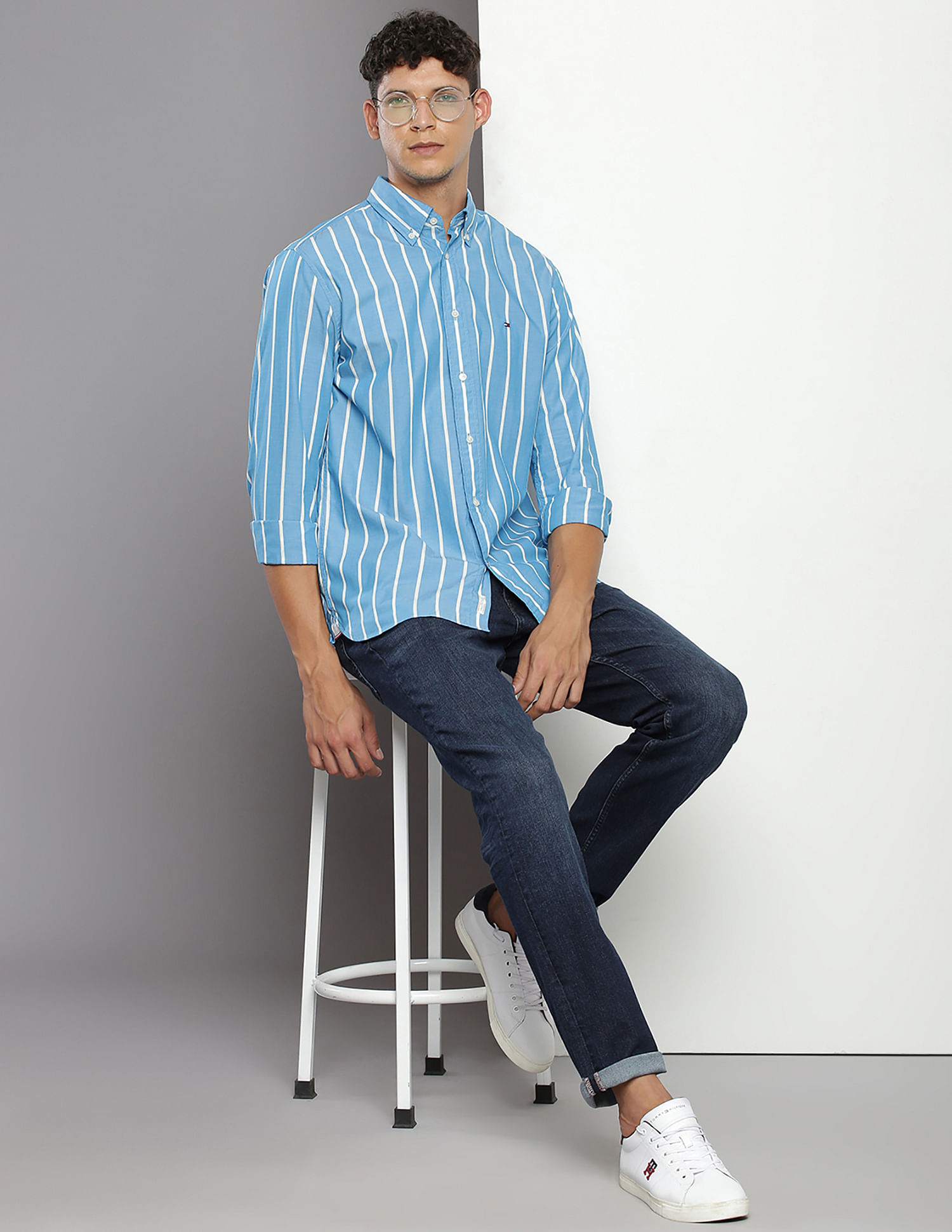 Tommy Hilfiger Vertical Stripe Regular Fit Shirt