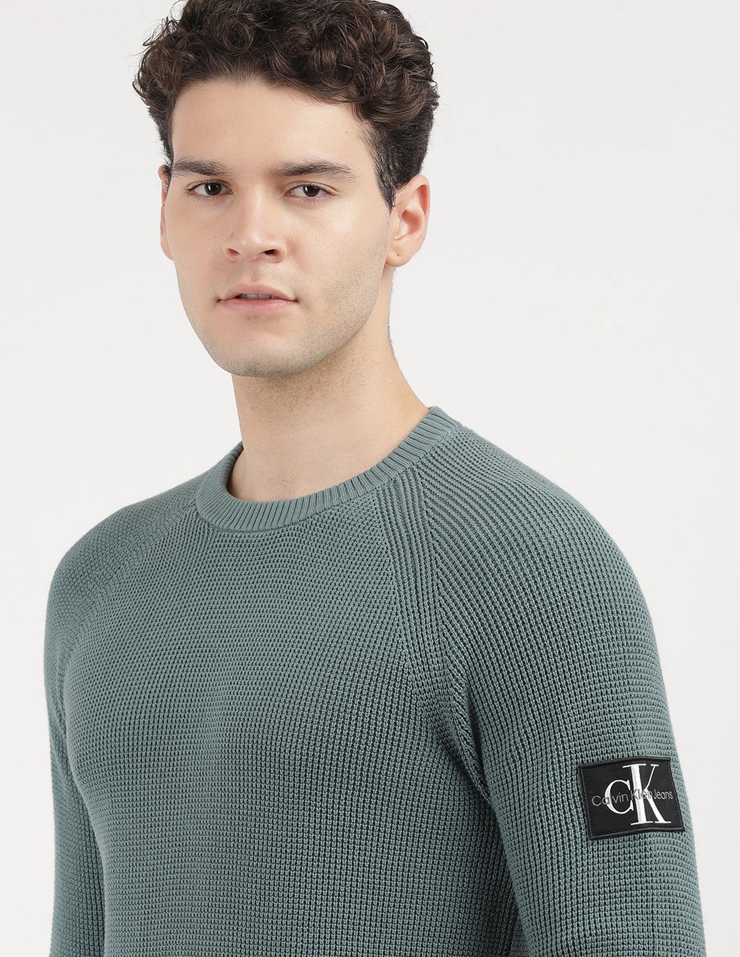Calvin Klein Jeans Badge Easy Crew Neck Sweater
