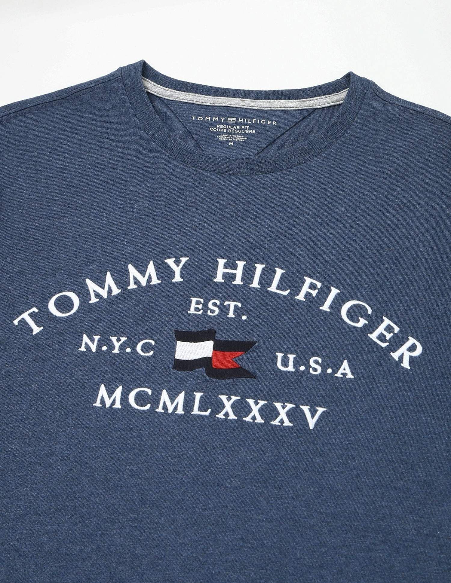 Tommy Hilfiger Embroidered Logo Regular-Fit Cotton T-Shirt