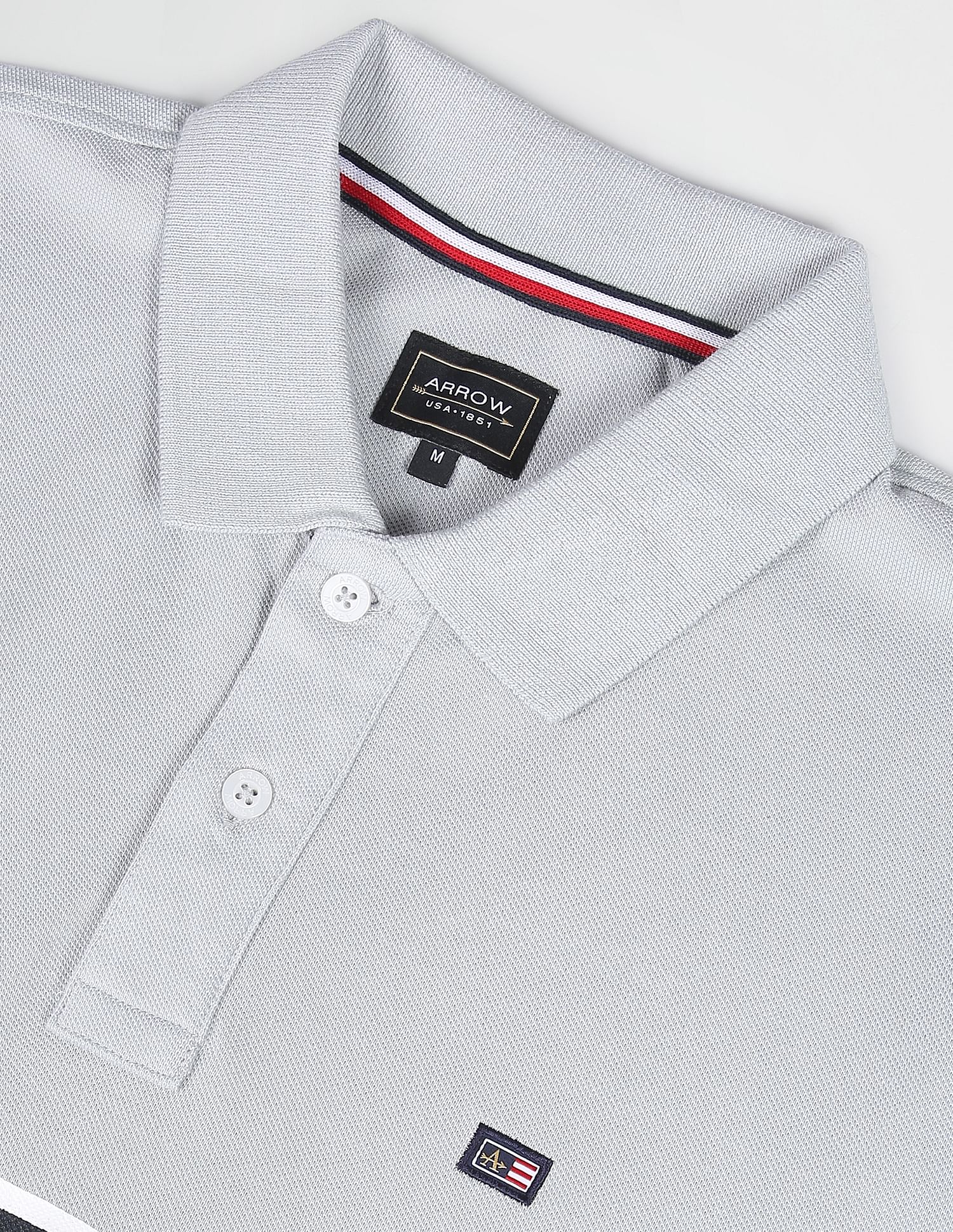 Arrow Sports Engineered Stripe Cotton Polo Shirt