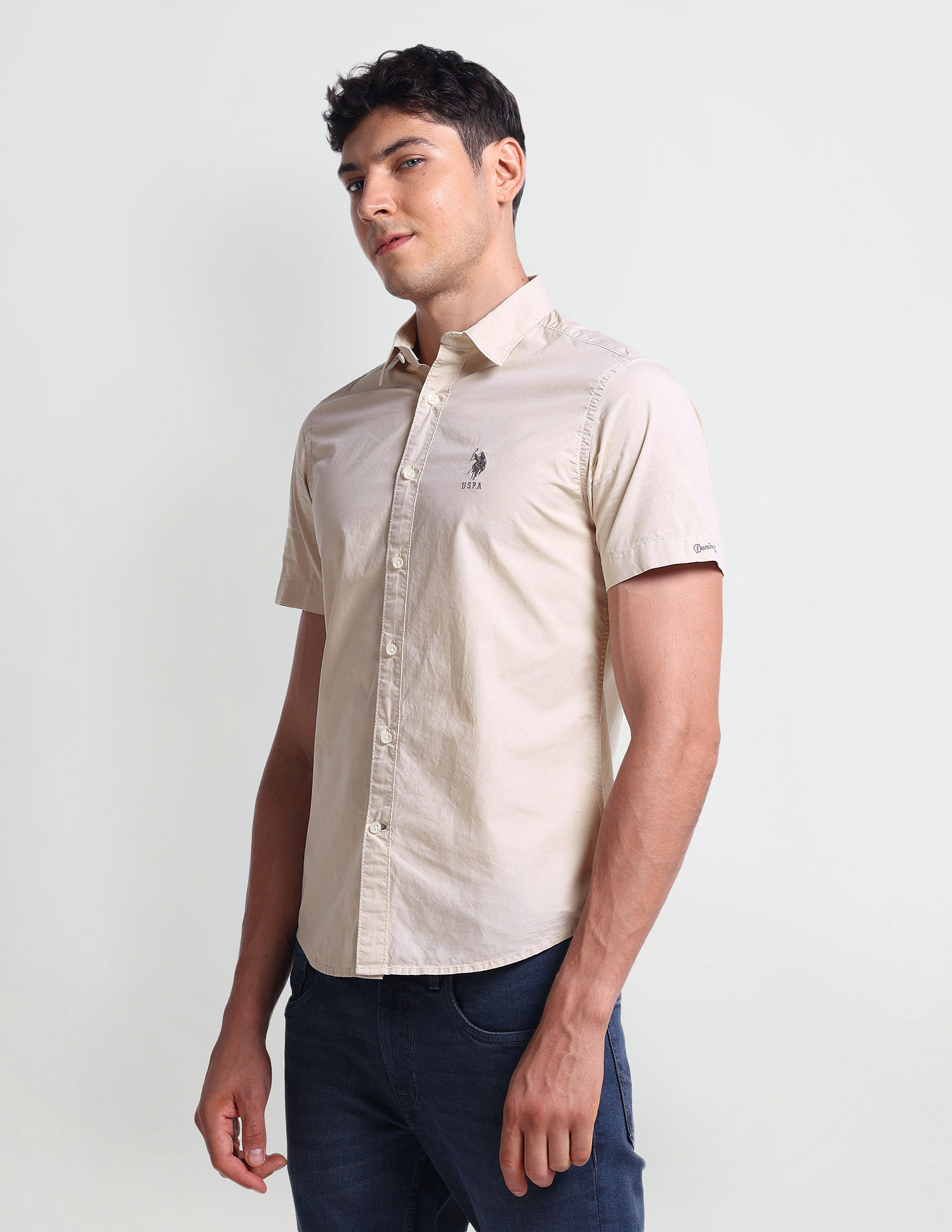 U.S. Polo Assn. Denim Co. Short Sleeve Cotton Shirt