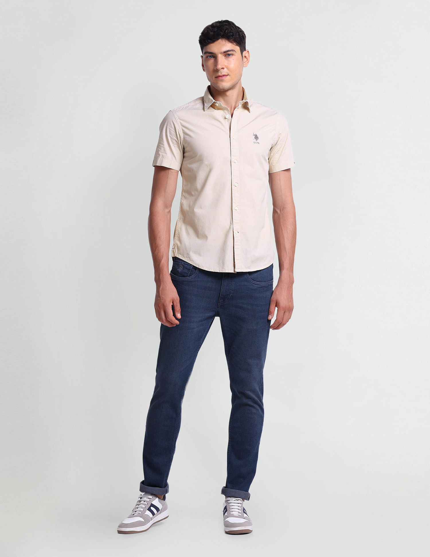 U.S. Polo Assn. Denim Co. Short Sleeve Cotton Shirt