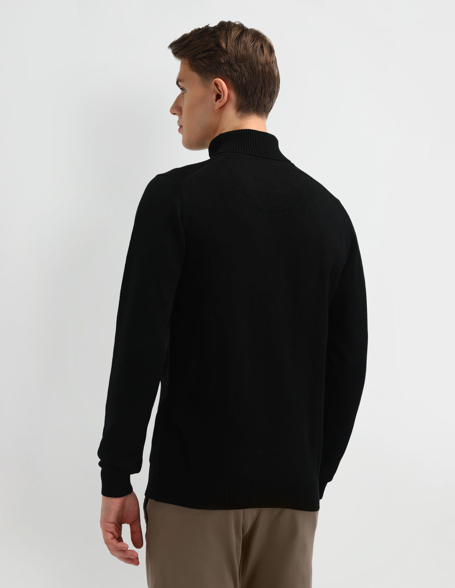 Buy Arrow Sport Solid Turtleneck Sweater - NNNOW.com