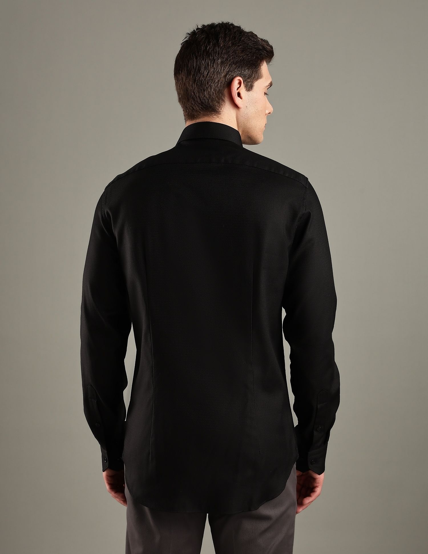 Tommy Hilfiger Solid Slim-Fit Cotton Shirt