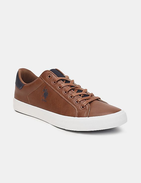 us polo brown sneakers