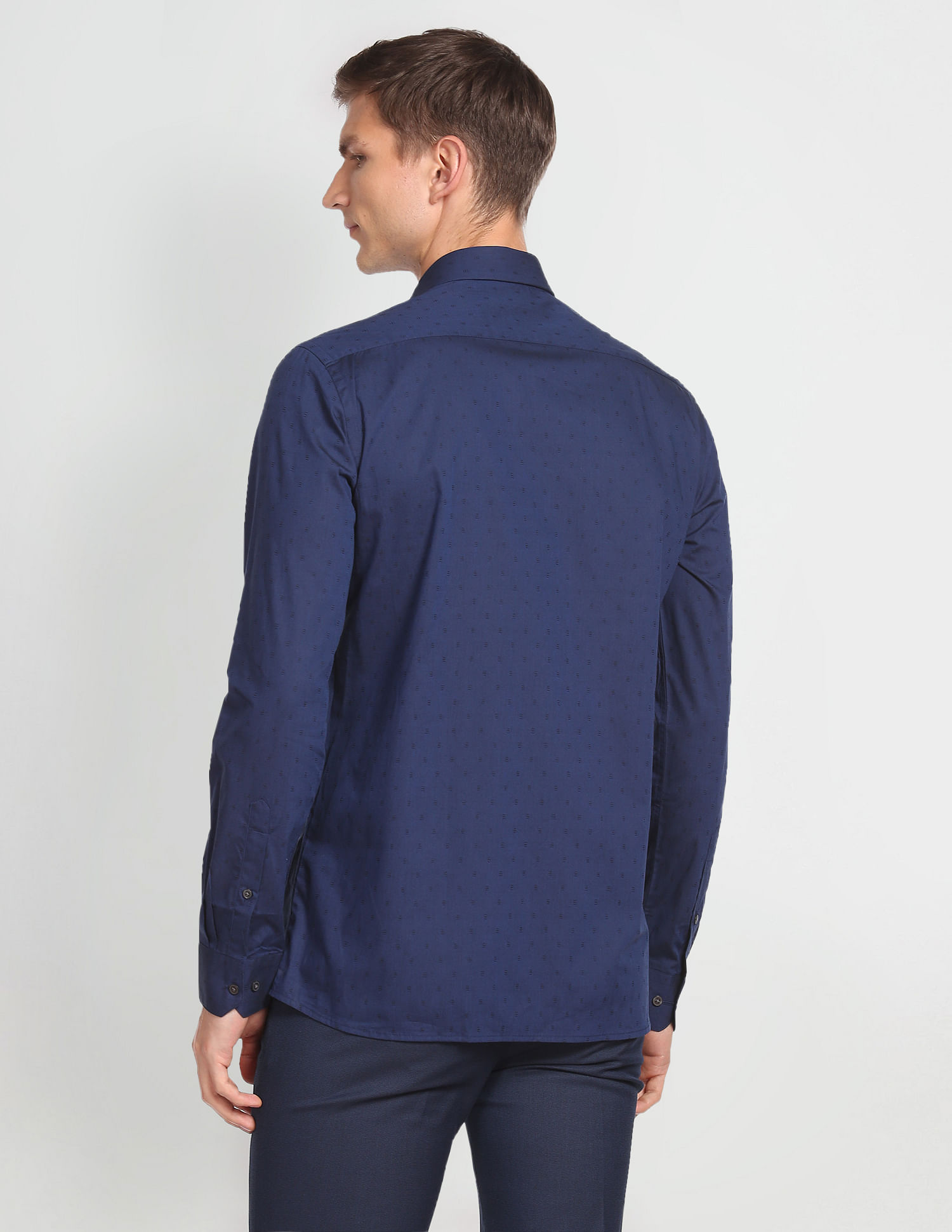 Arrow Self Design Twill Shirt