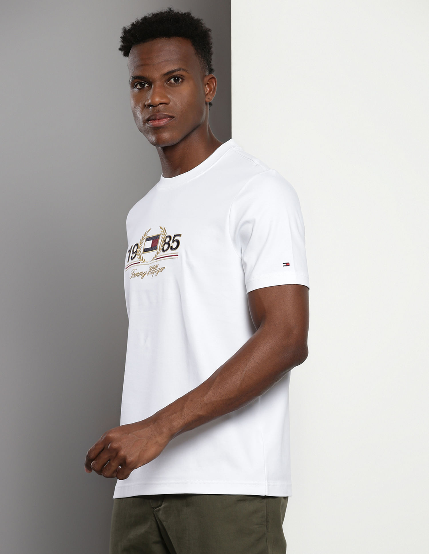 Tommy Hilfiger Sustainable Embroidered Laurel T-Shirt