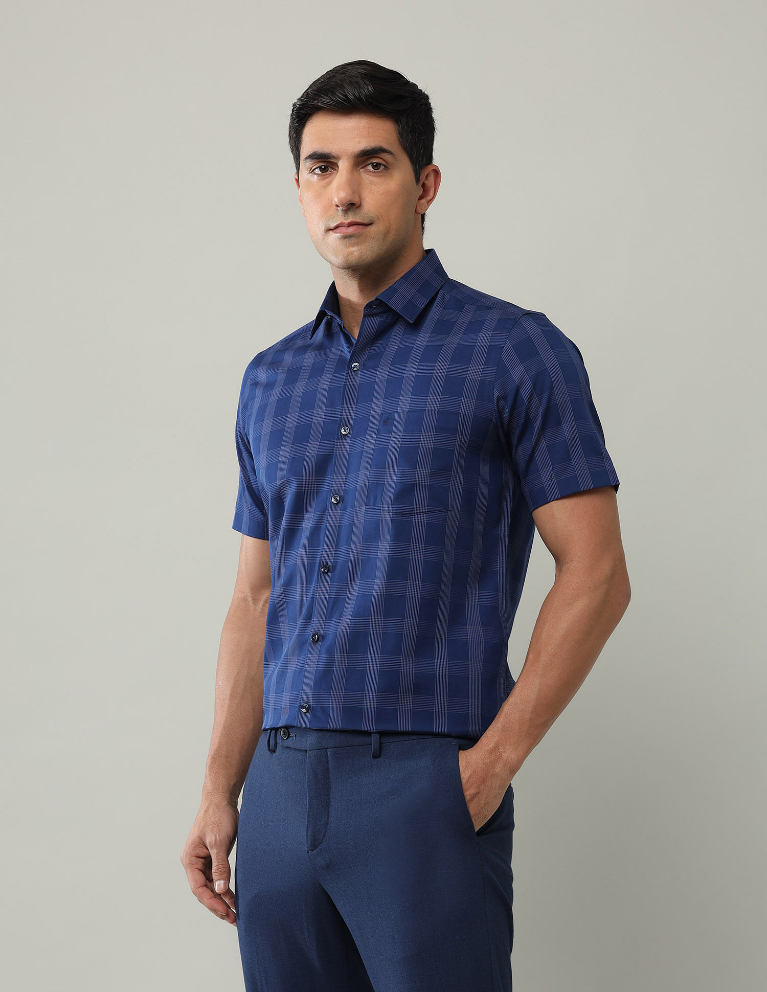 Arrow Grid Tattersall Checked Liberty Classic Fit Shirt