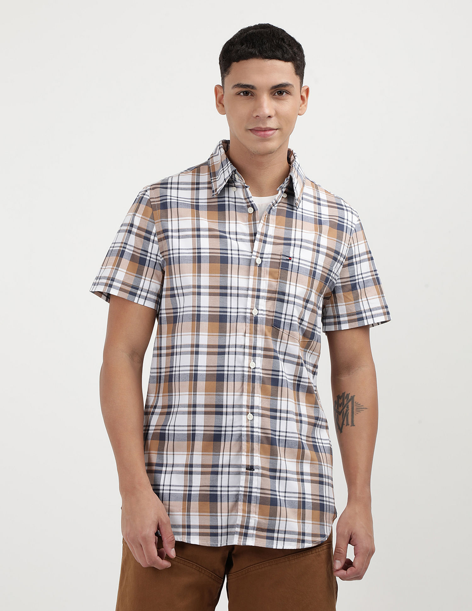 Tommy Hilfiger Plaid Slim Fit Shirt