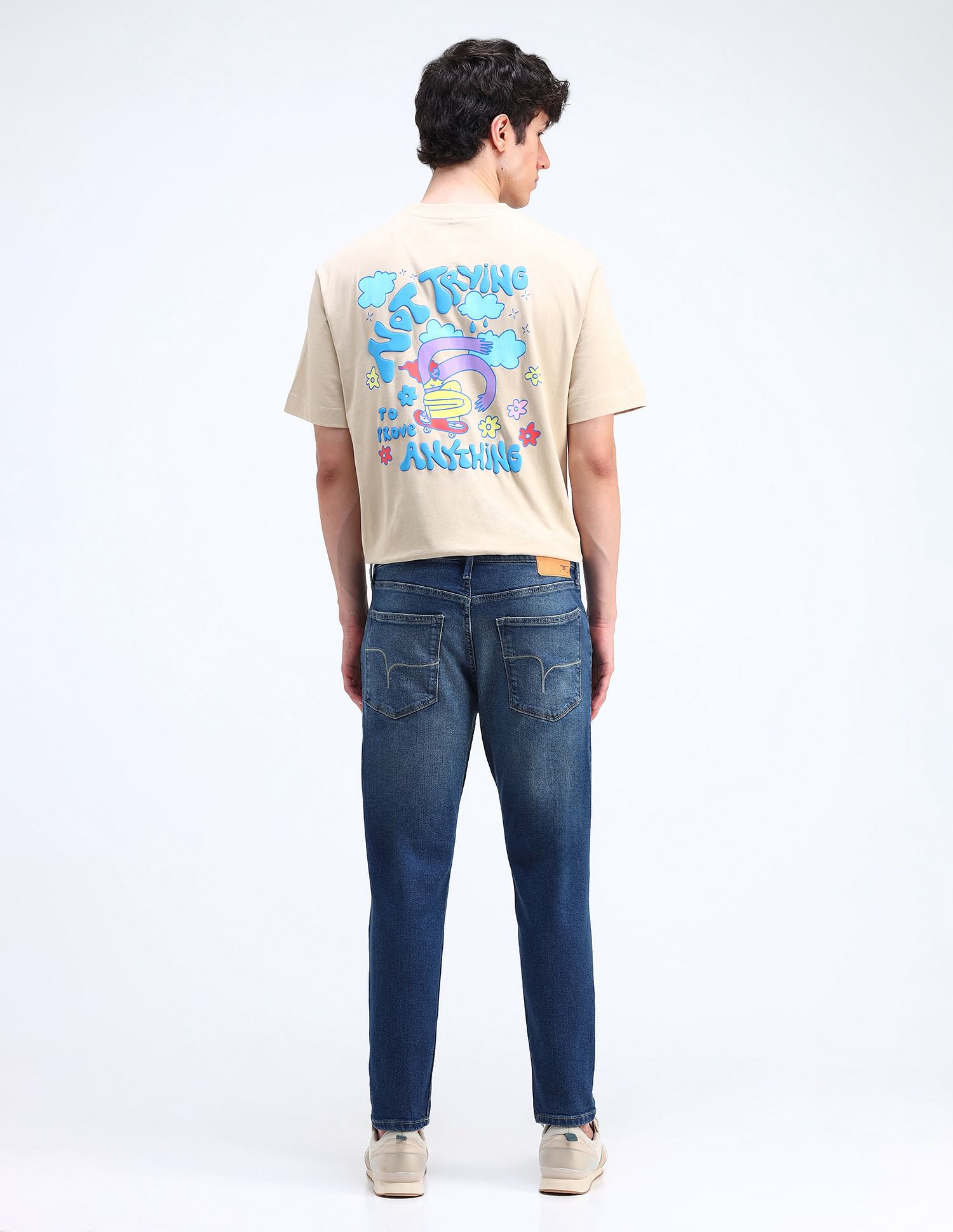 Flying Machine Mankle Slim Fit Whiskered Jeans