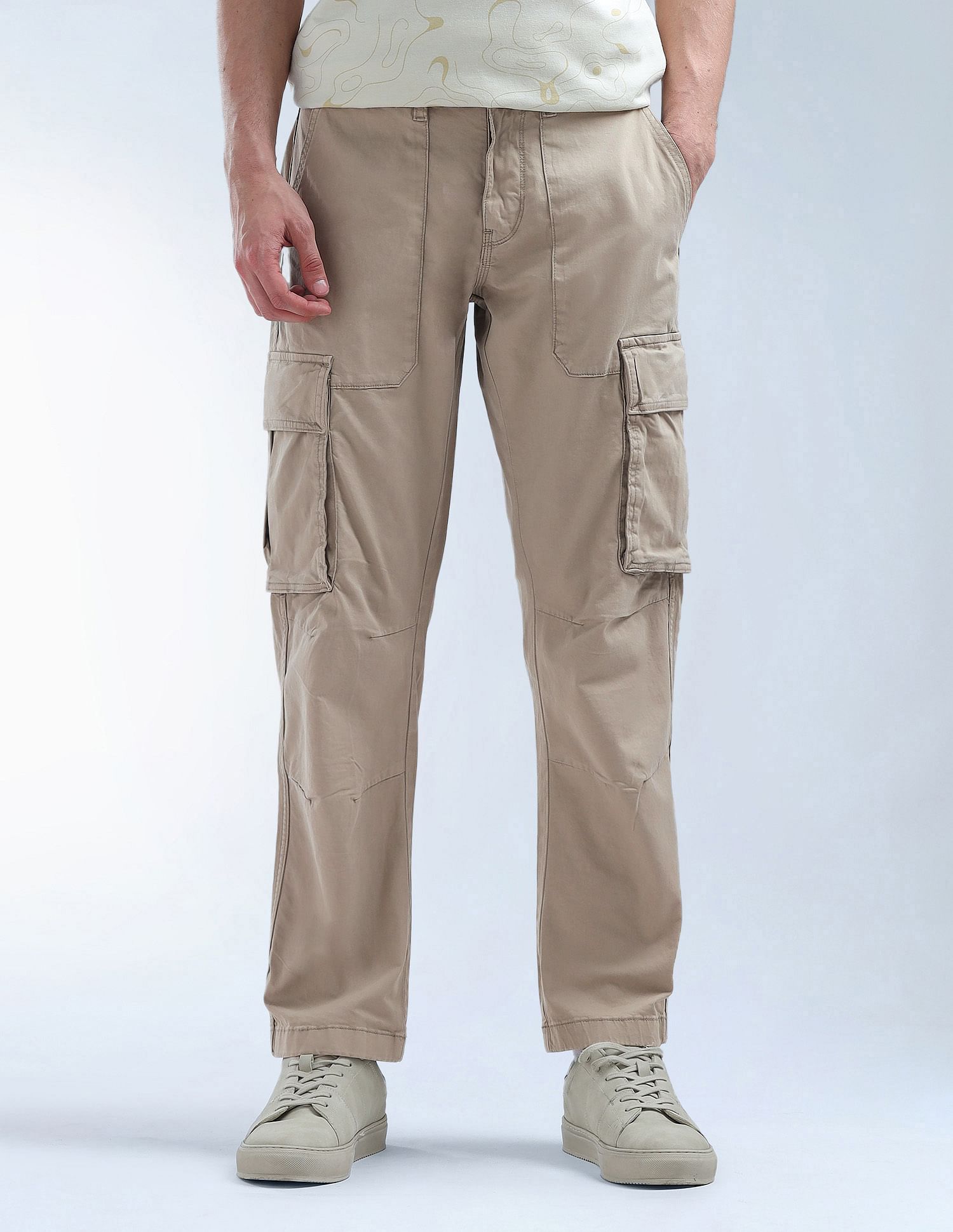 Flying Machine Relaxed Tapered Fit Twill Cargo