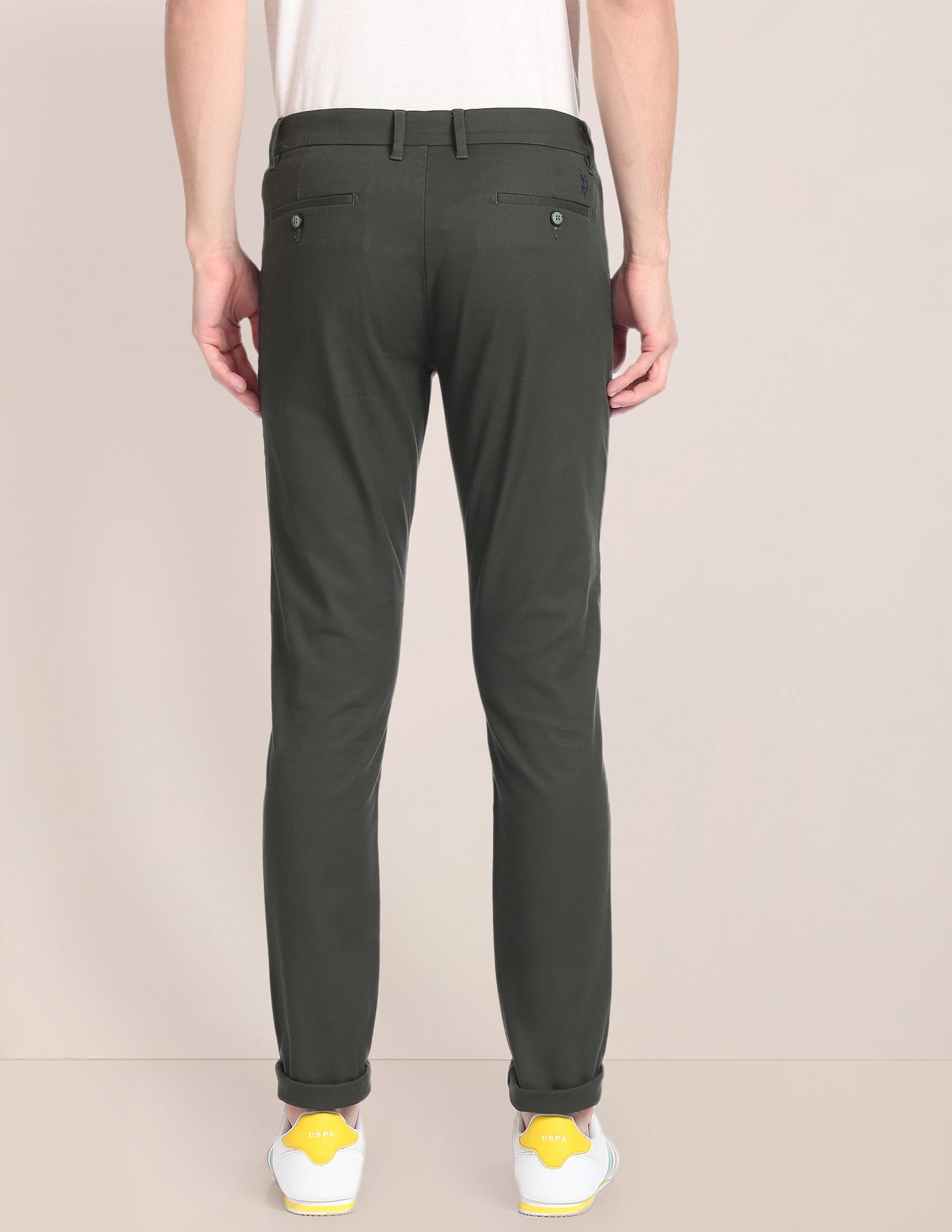 U.S. Polo Assn. Flat Front Denver Slim Fit Trousers