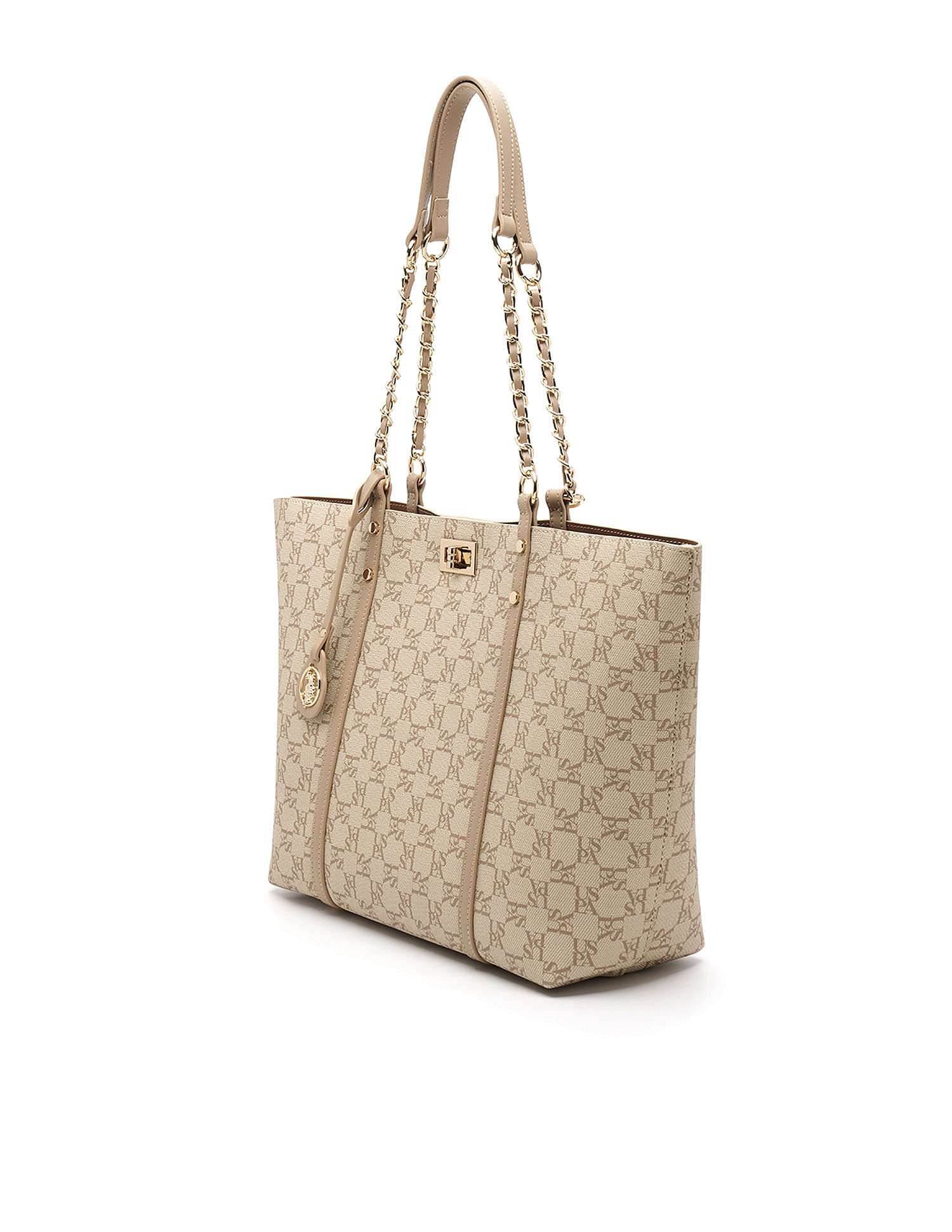 U.S. Polo Assn. Kylie Monogram Tote Bag