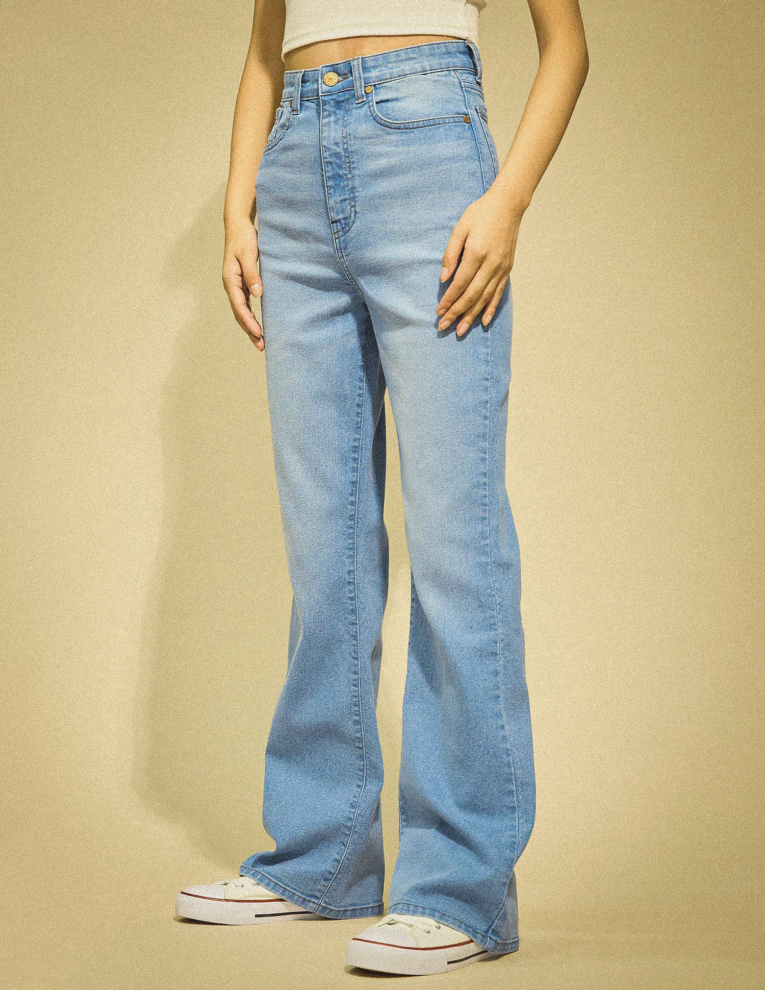 Flying Machine Women Ultra Wide Boot Cut Stretchable Jeans