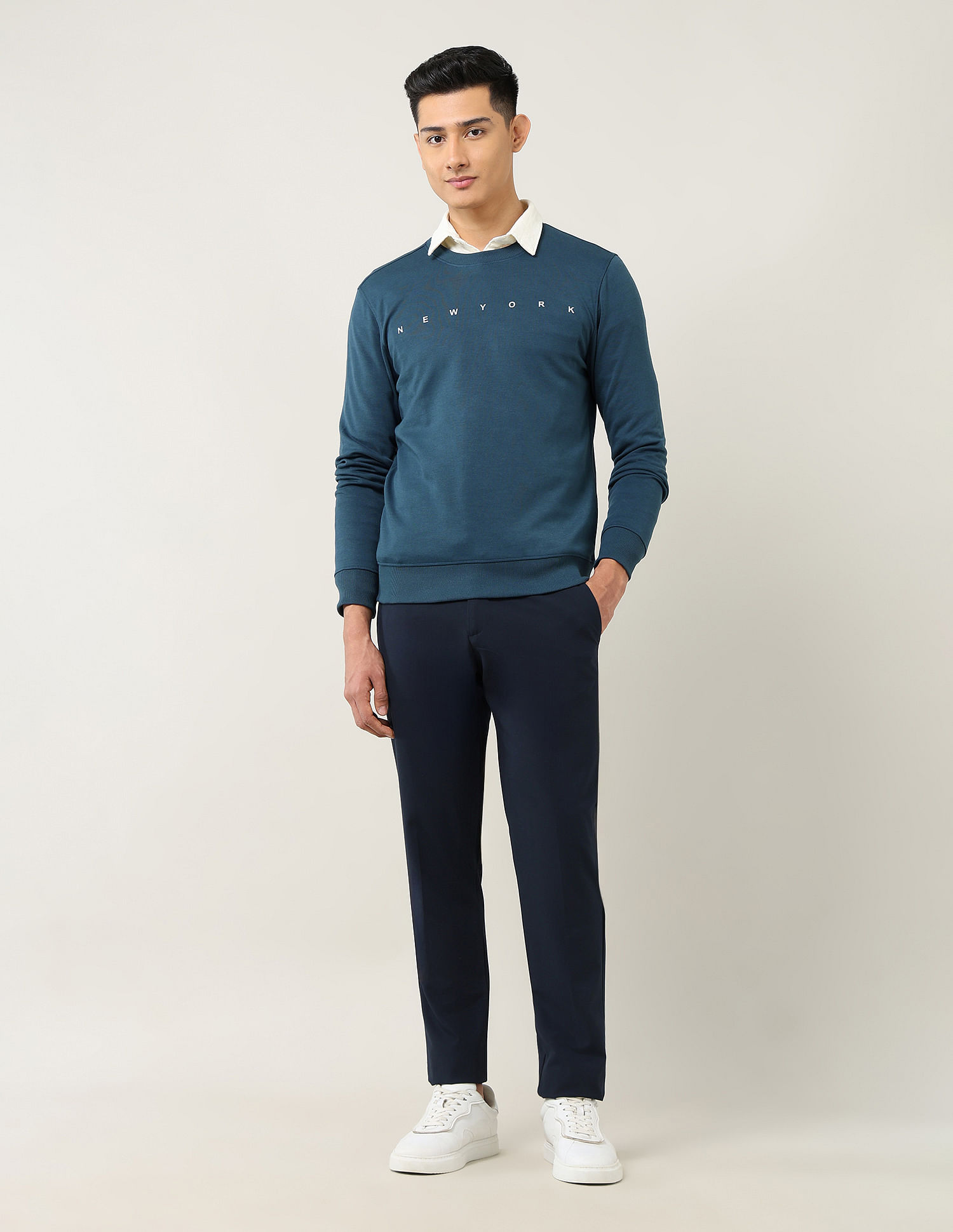 Arrow Sport Regular Fit Typography Sweatshirt