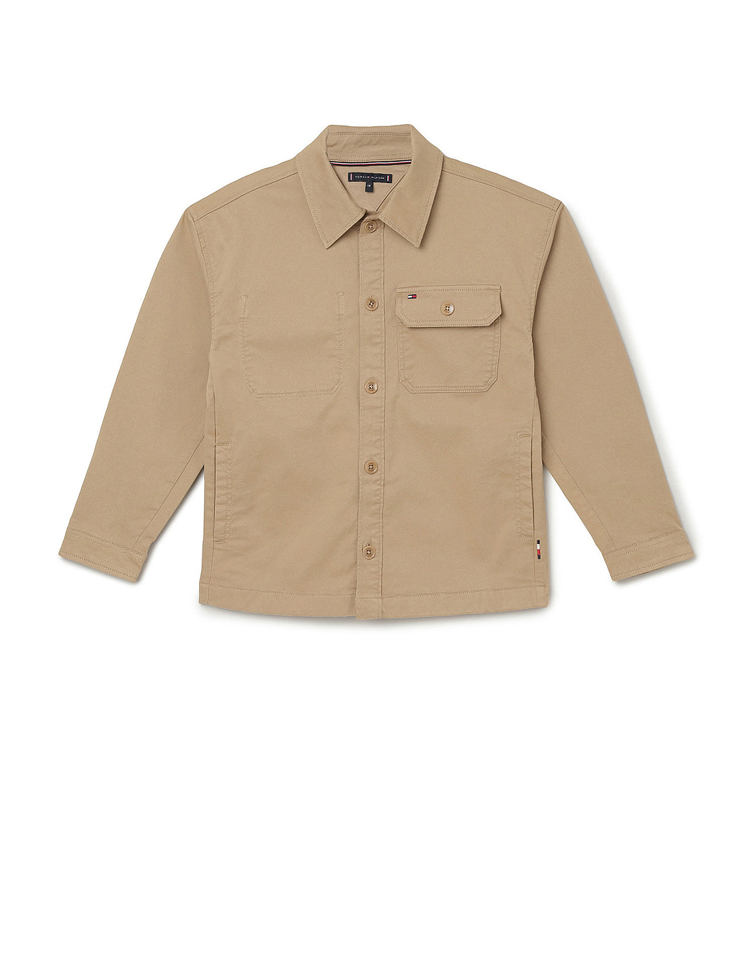Tommy Hilfiger Kids Boys Regular Fit Solid Shirt