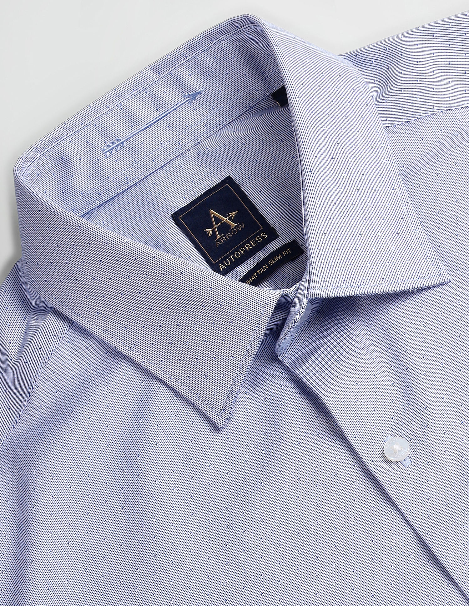 Arrow Manhattan Slim Fit Auto Press Shirt