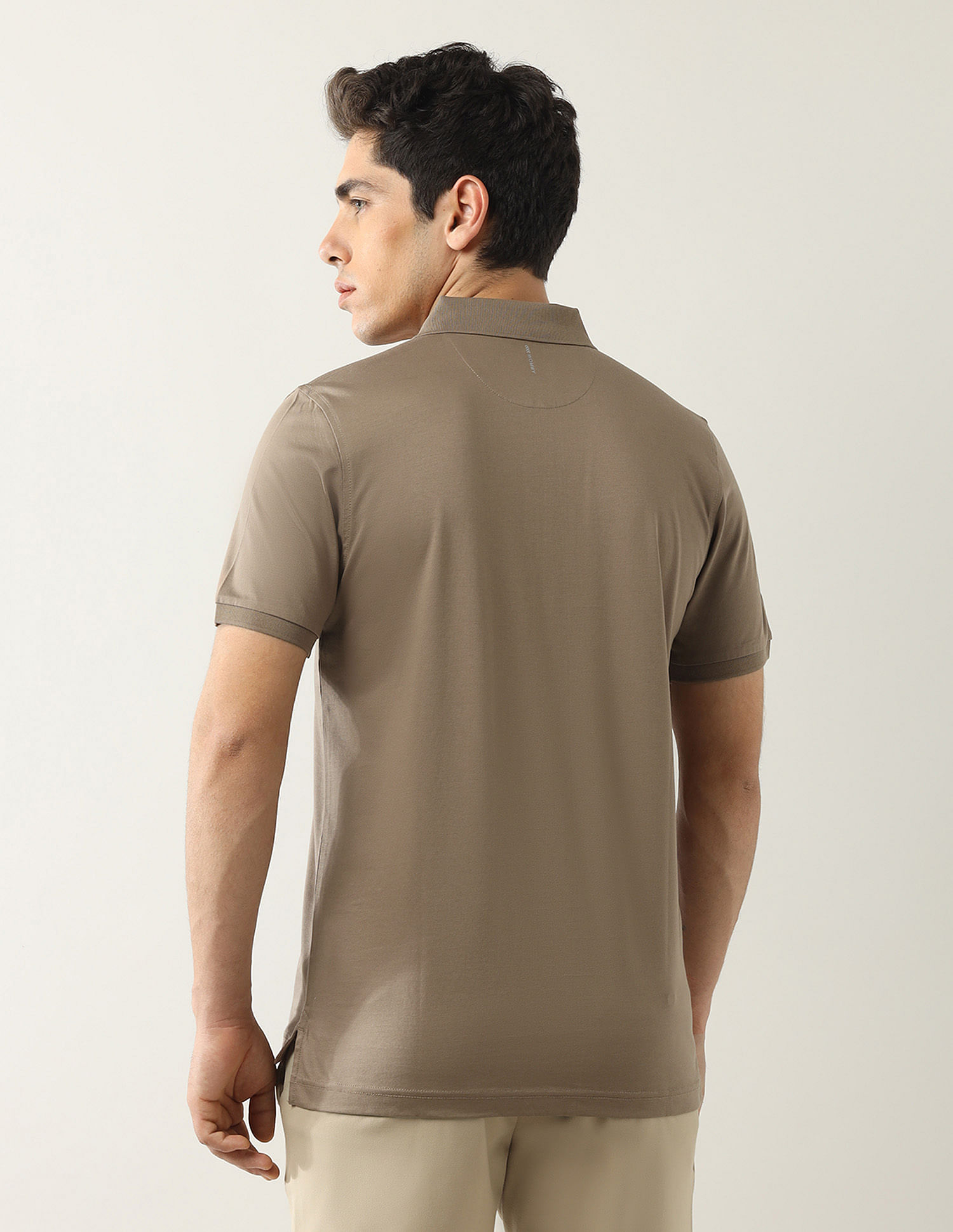 Arrow Newyork Solid Pure Cotton Polo Shirt