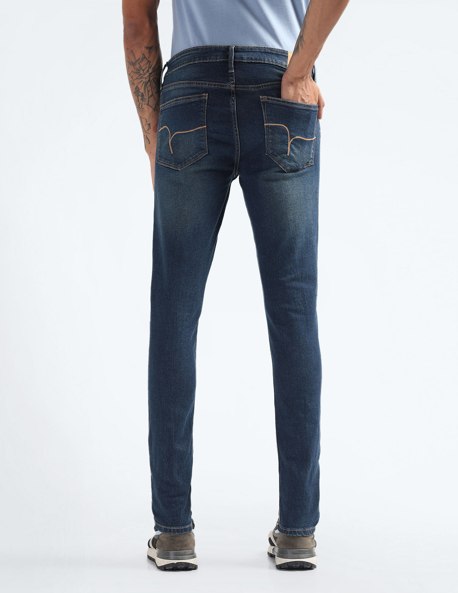 Flying Machine Super Skinny Fit Stone Wash Jeans
