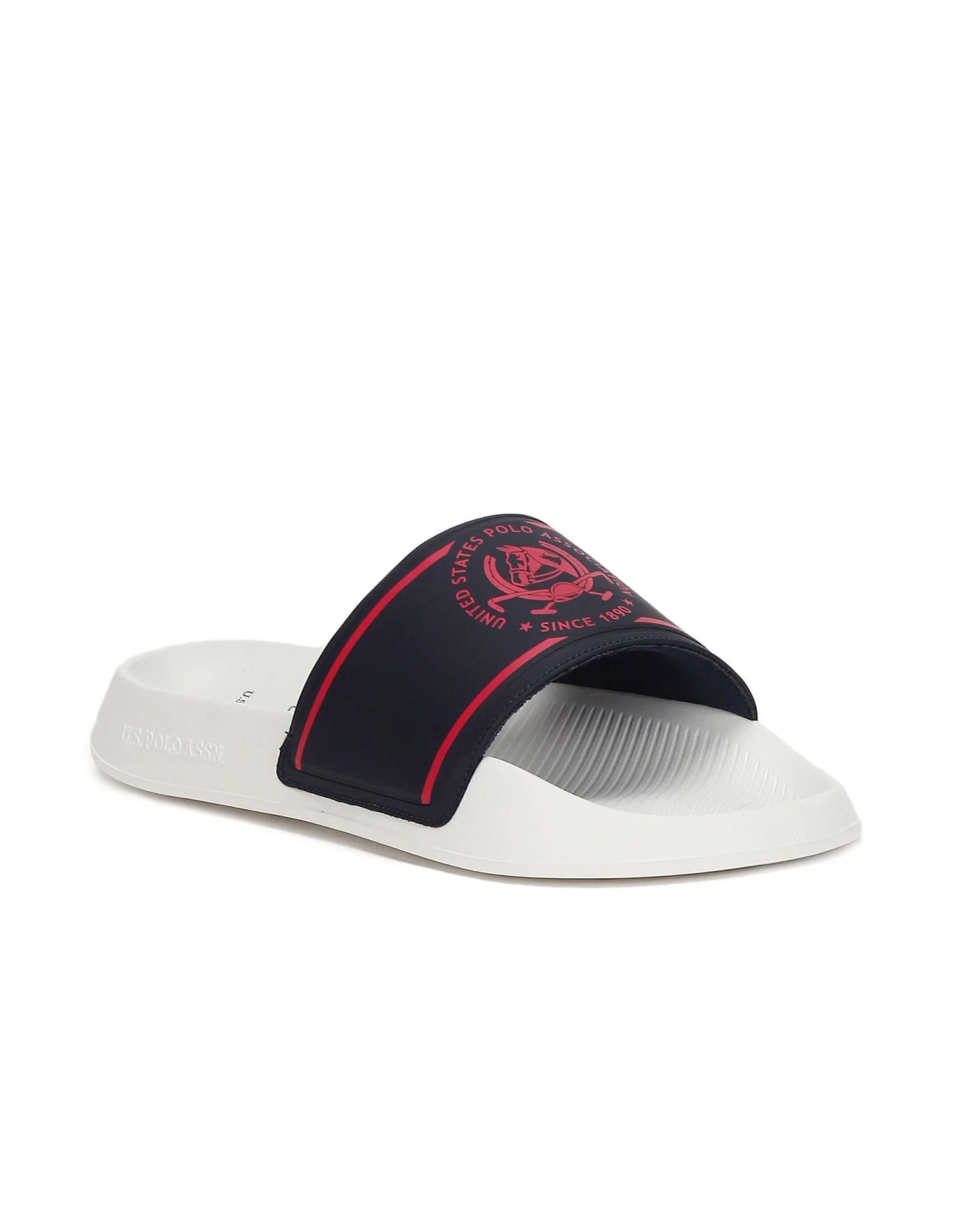 U.S. Polo Assn. Men Brand Print Zane 4.0 Slides