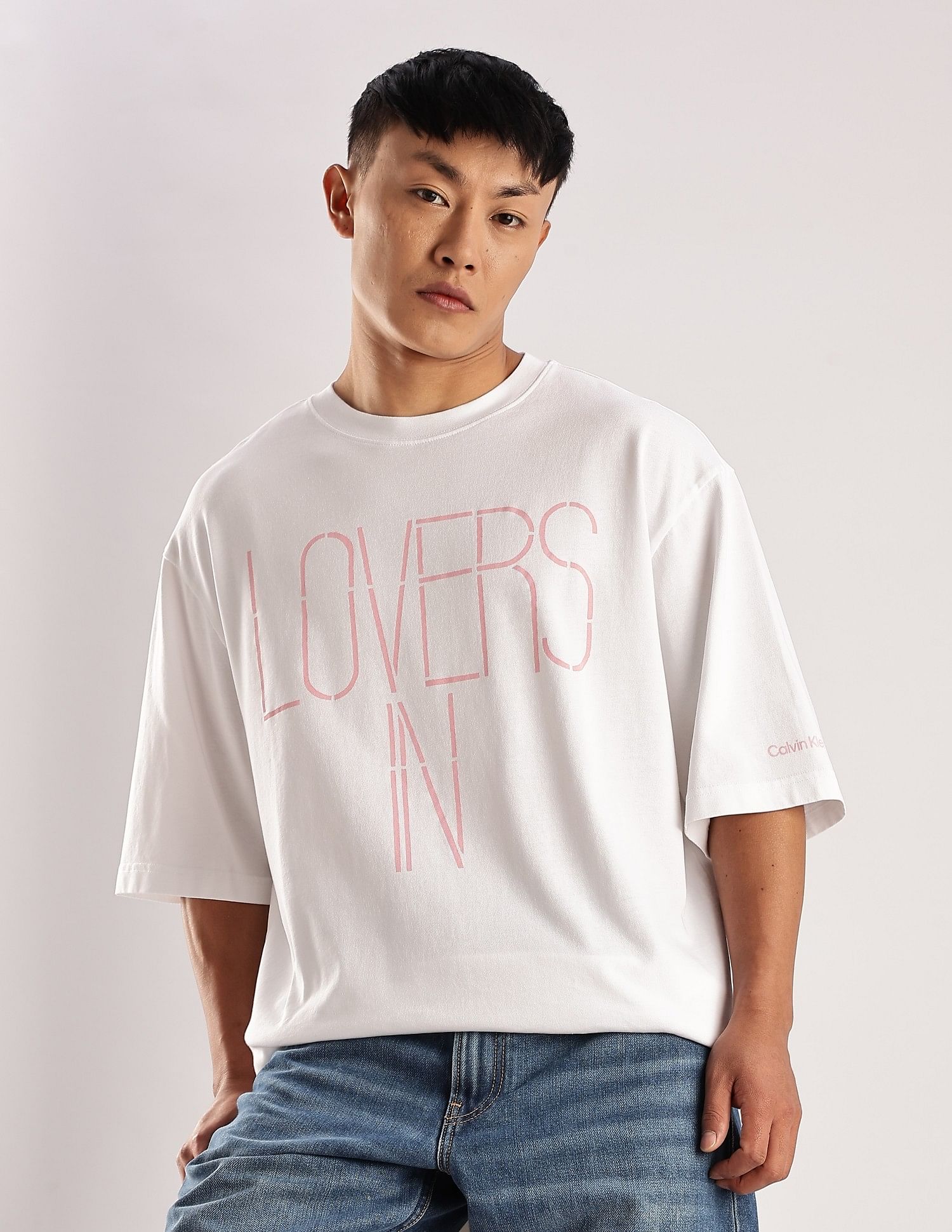 Calvin Klein Jeans Printed Regular Fit Cotton T-Shirt