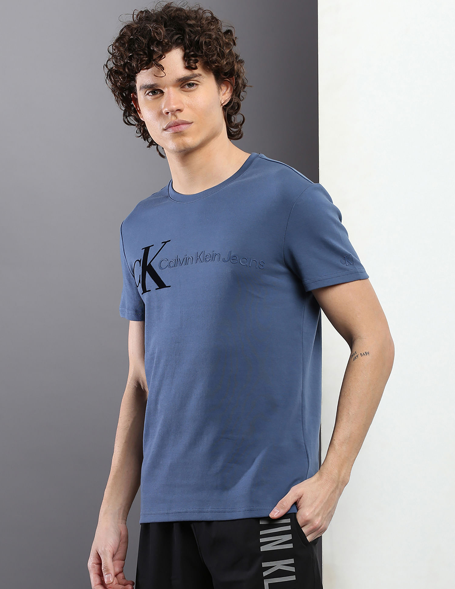 Buy Calvin Klein Jeans Crew Neck Slim Fit T-Shirt 