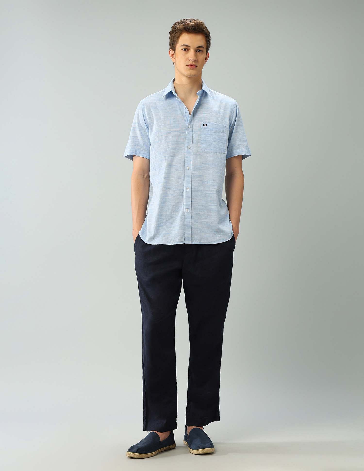 Arrow Sport Air Soft Regular Fit Abstract Shirt