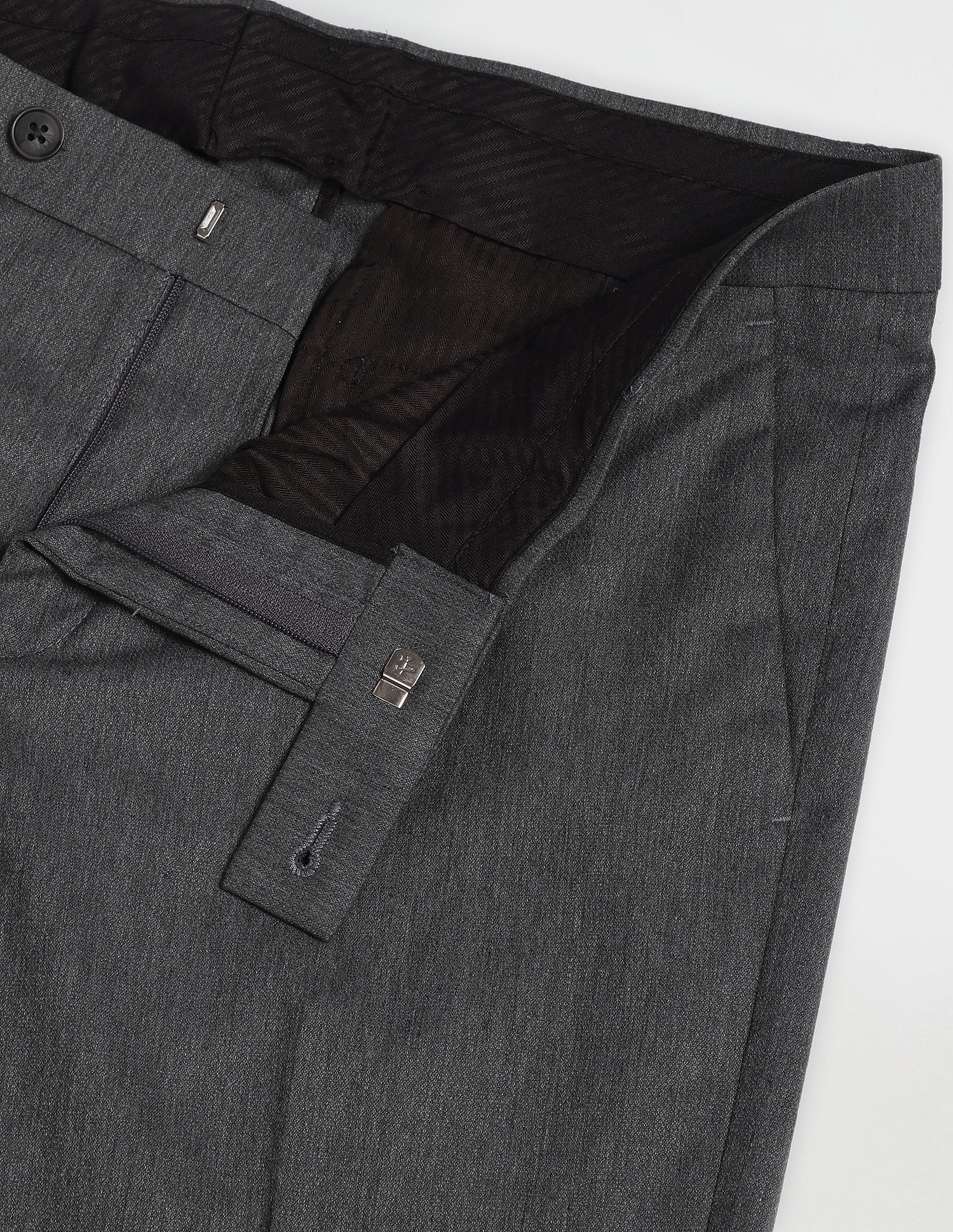 Arrow Heathered Hudson Tailored Fit Trousers