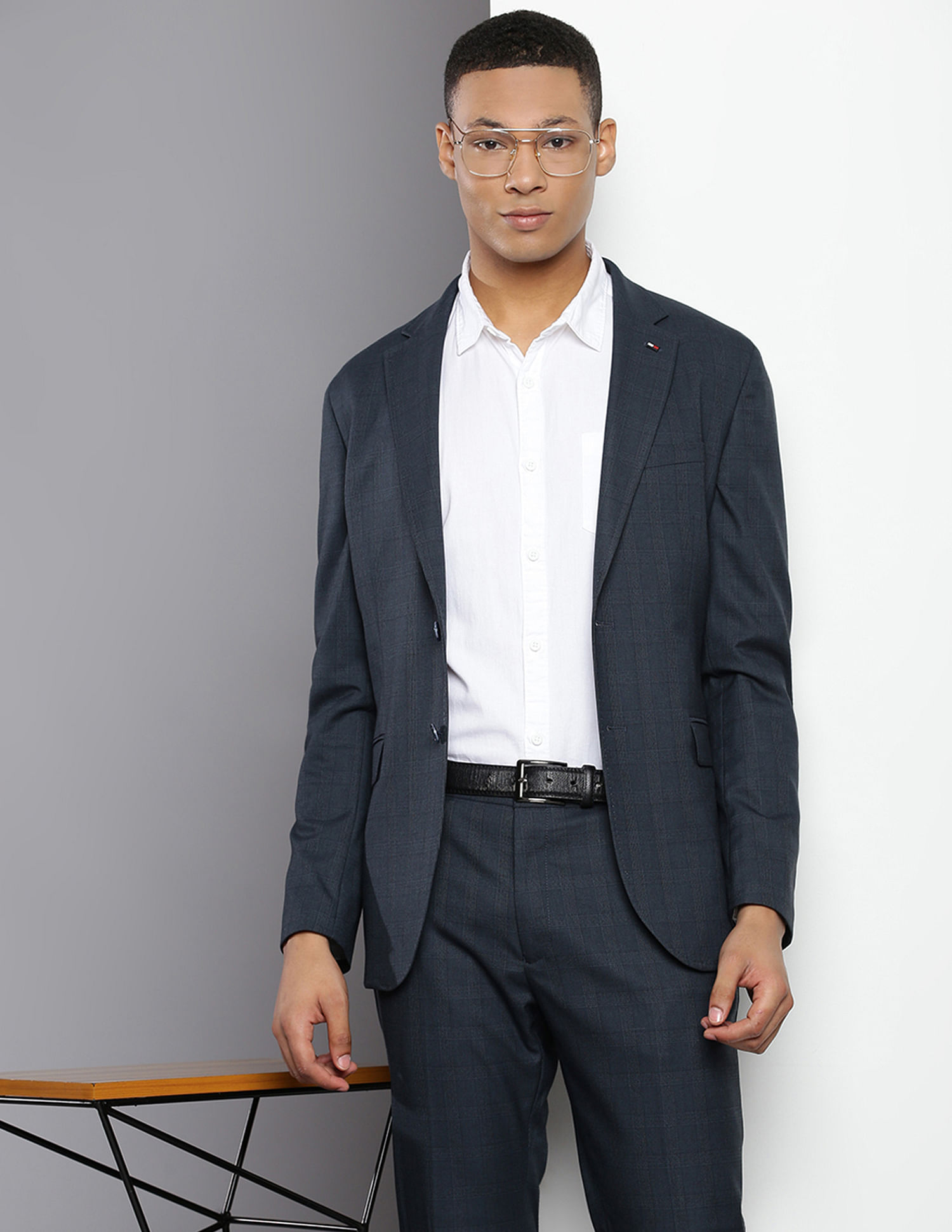 Tommy Hilfiger Tartan Check Regular Fit Blazer