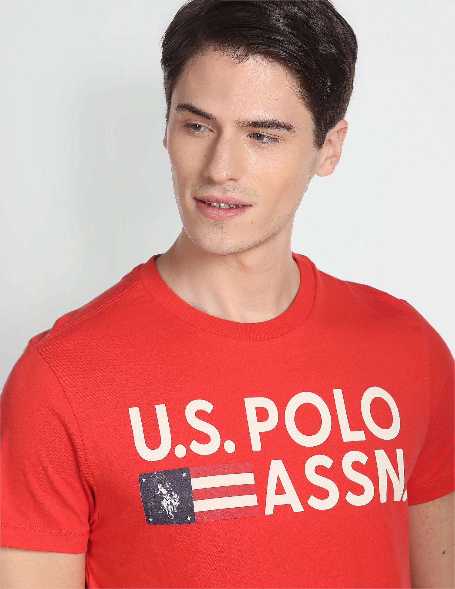 U.S. Polo Assn. Denim Co. Cotton Brand Print T-Shirt