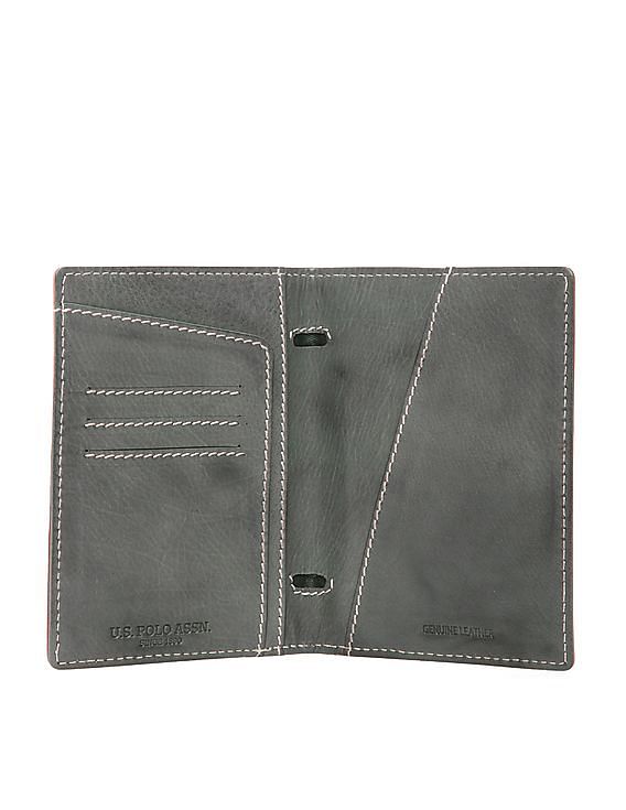 U.S. Polo Assn. Colour Block Leather Passport Holder