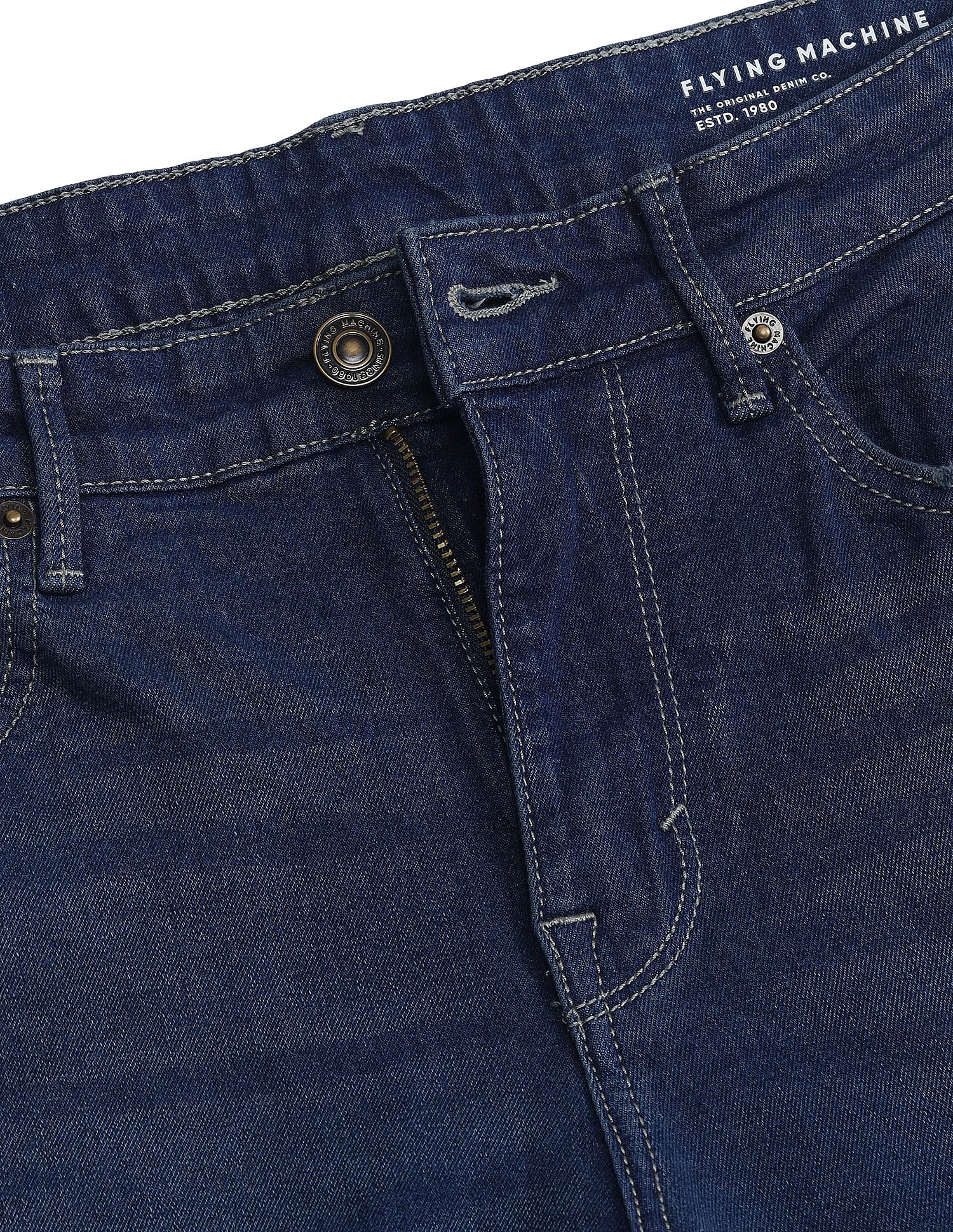 Flying Machine Slash Slim Tapered Jeans