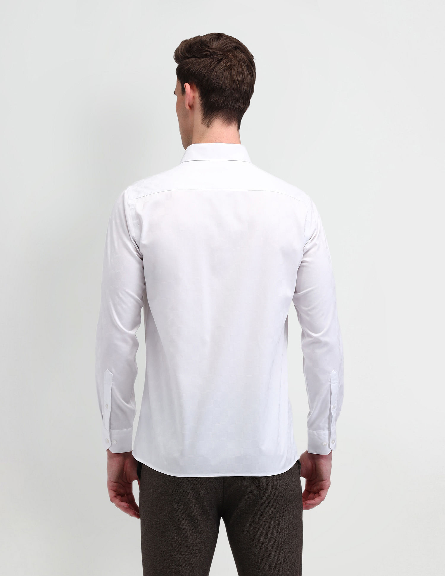 Arrow Textured Liberty Classic Regular Fit Shirt
